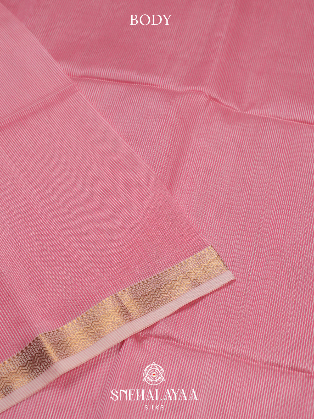 Candy Pink Maheshwari Silk Cotton Saree