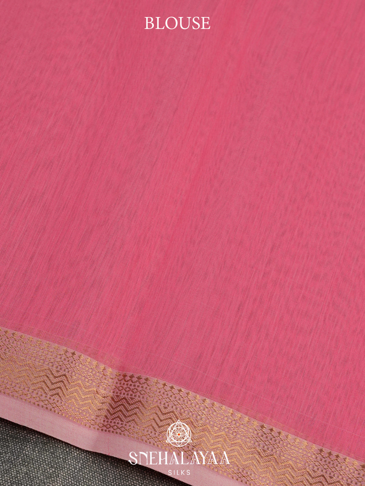 Candy Pink Maheshwari Silk Cotton Saree