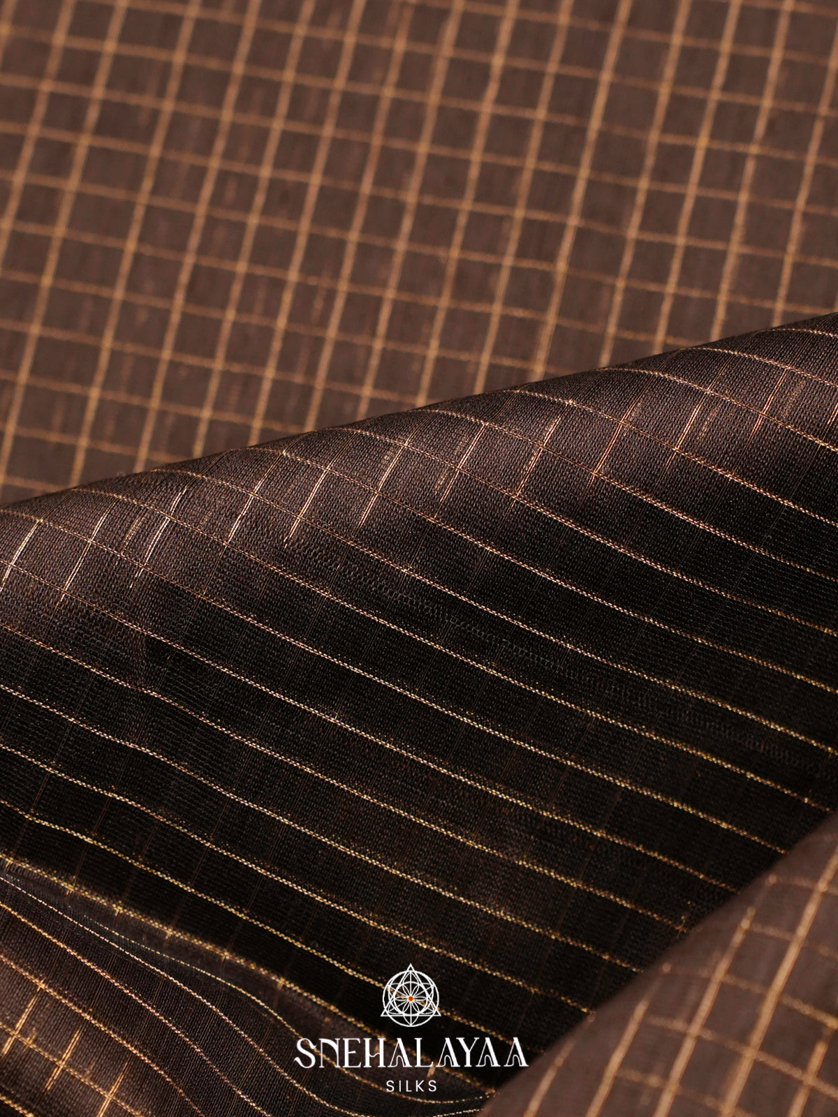 Brown Maheshwari Silk Cotton Saree