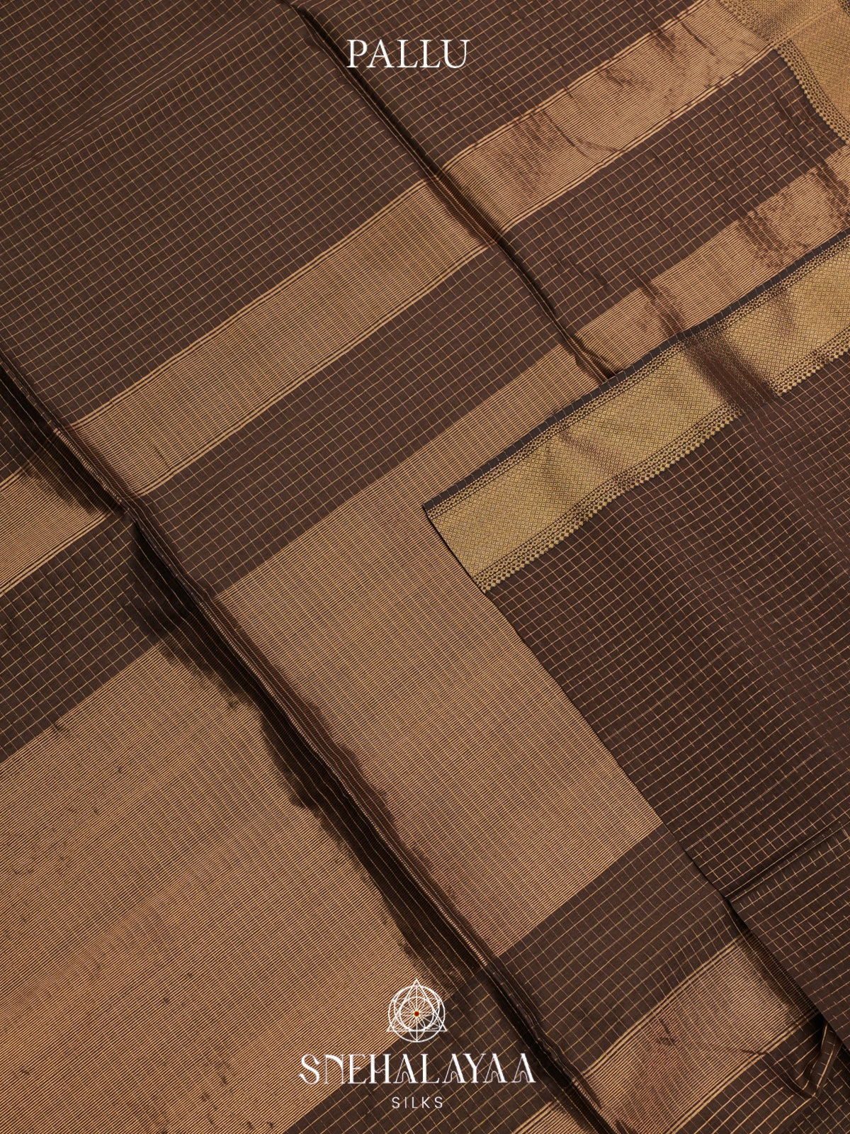 Brown Maheshwari Silk Cotton Saree