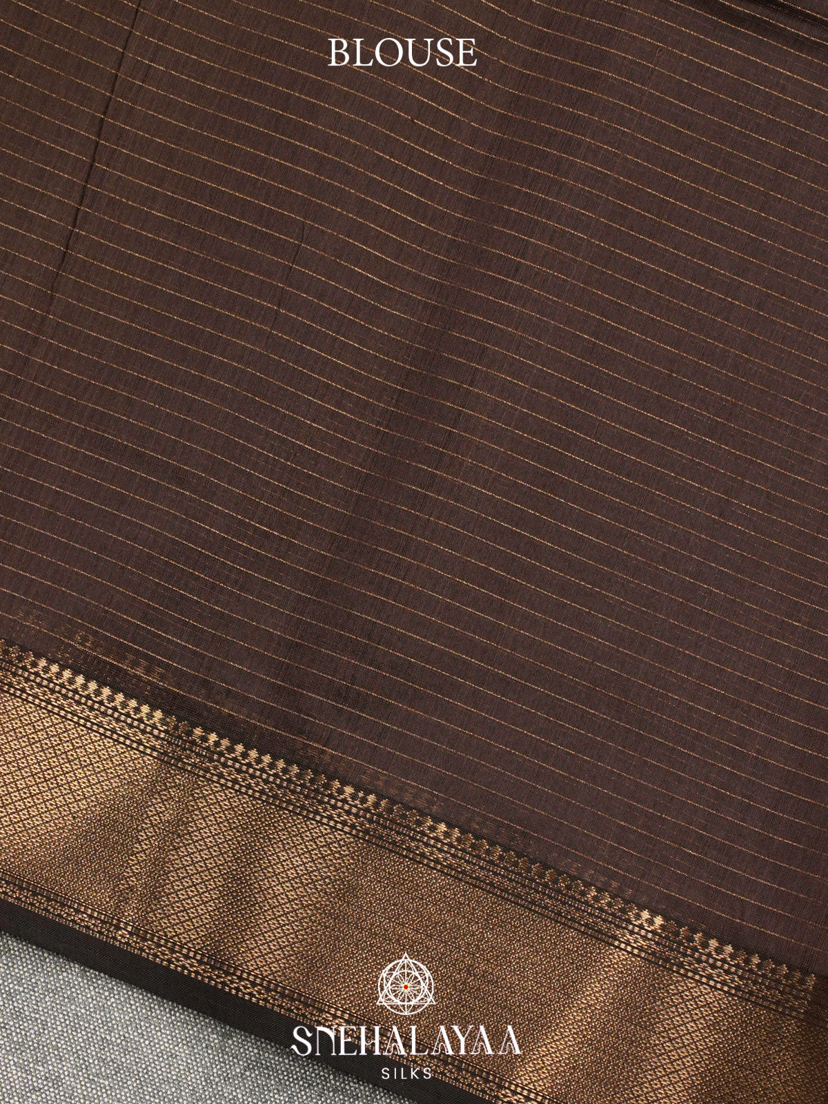 Brown Maheshwari Silk Cotton Saree