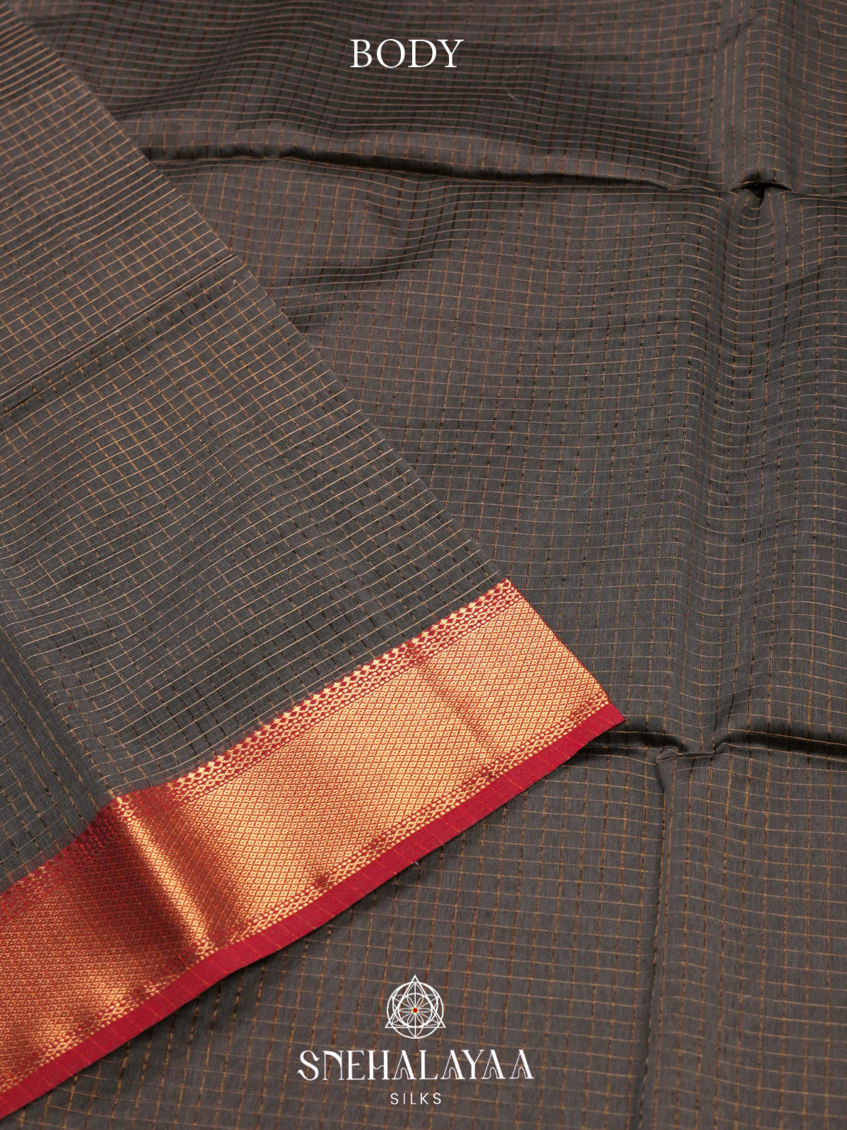 Grey Maheshwari Silk Cotton Saree