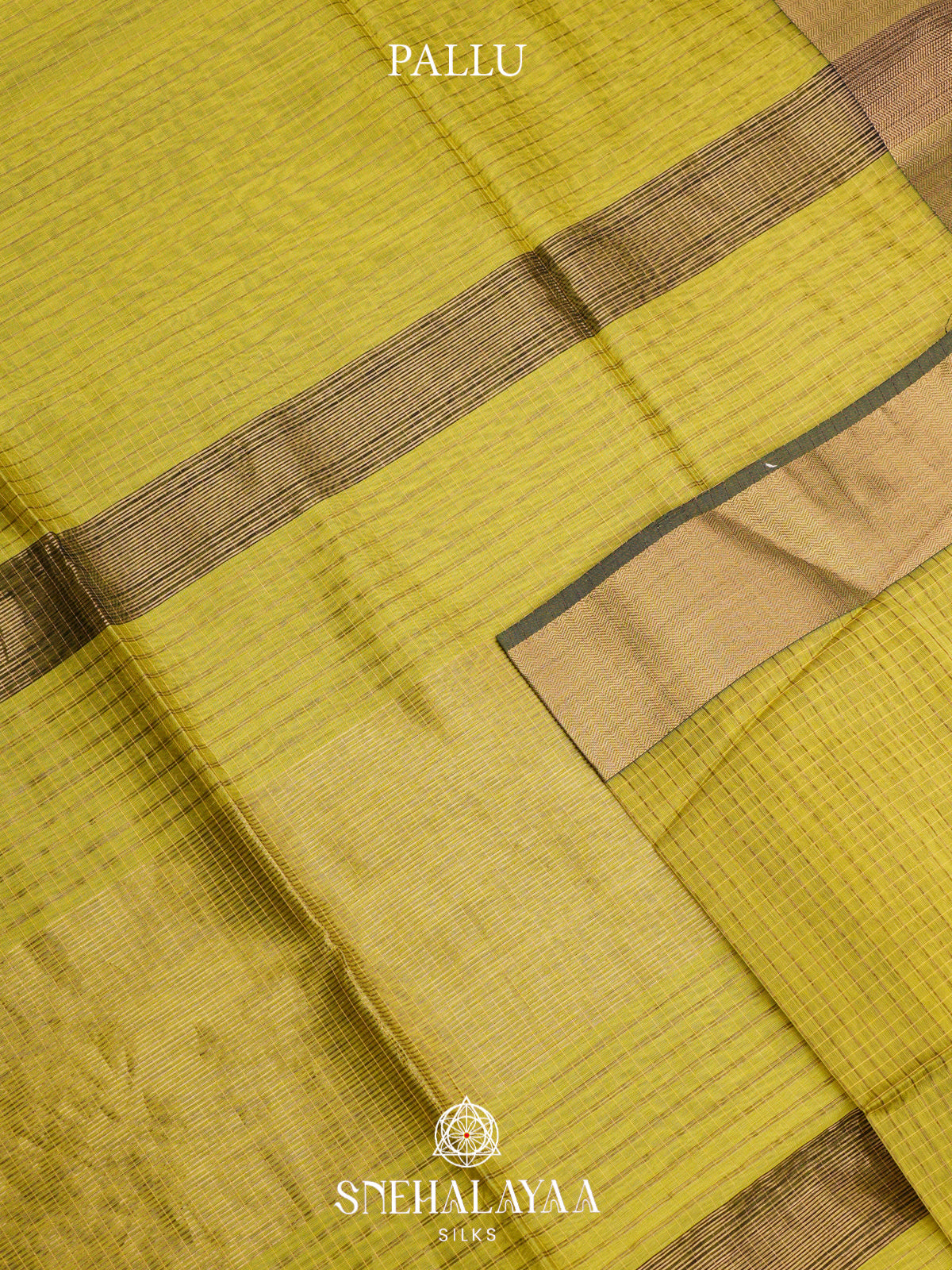 Lime Green Maheshwari Silk Cotton Saree