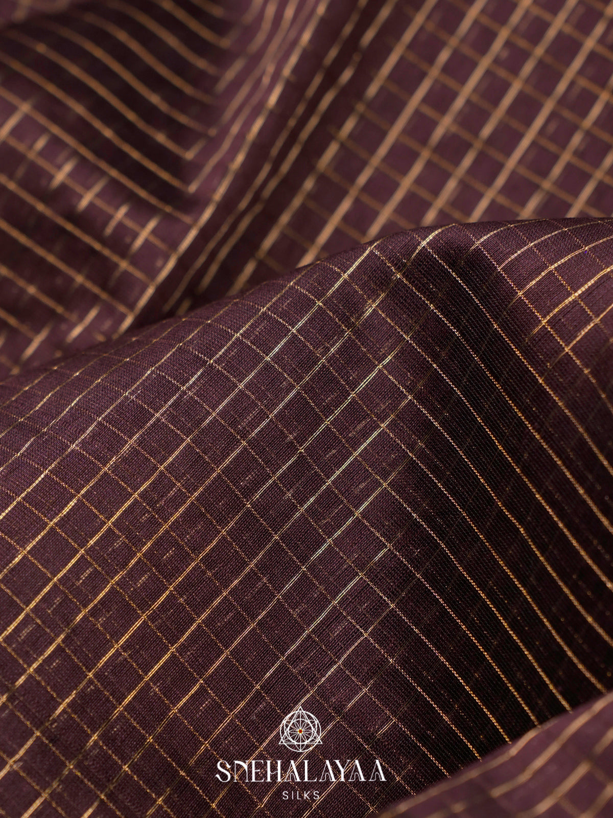 Brown Maheshwari Silk Cotton Saree