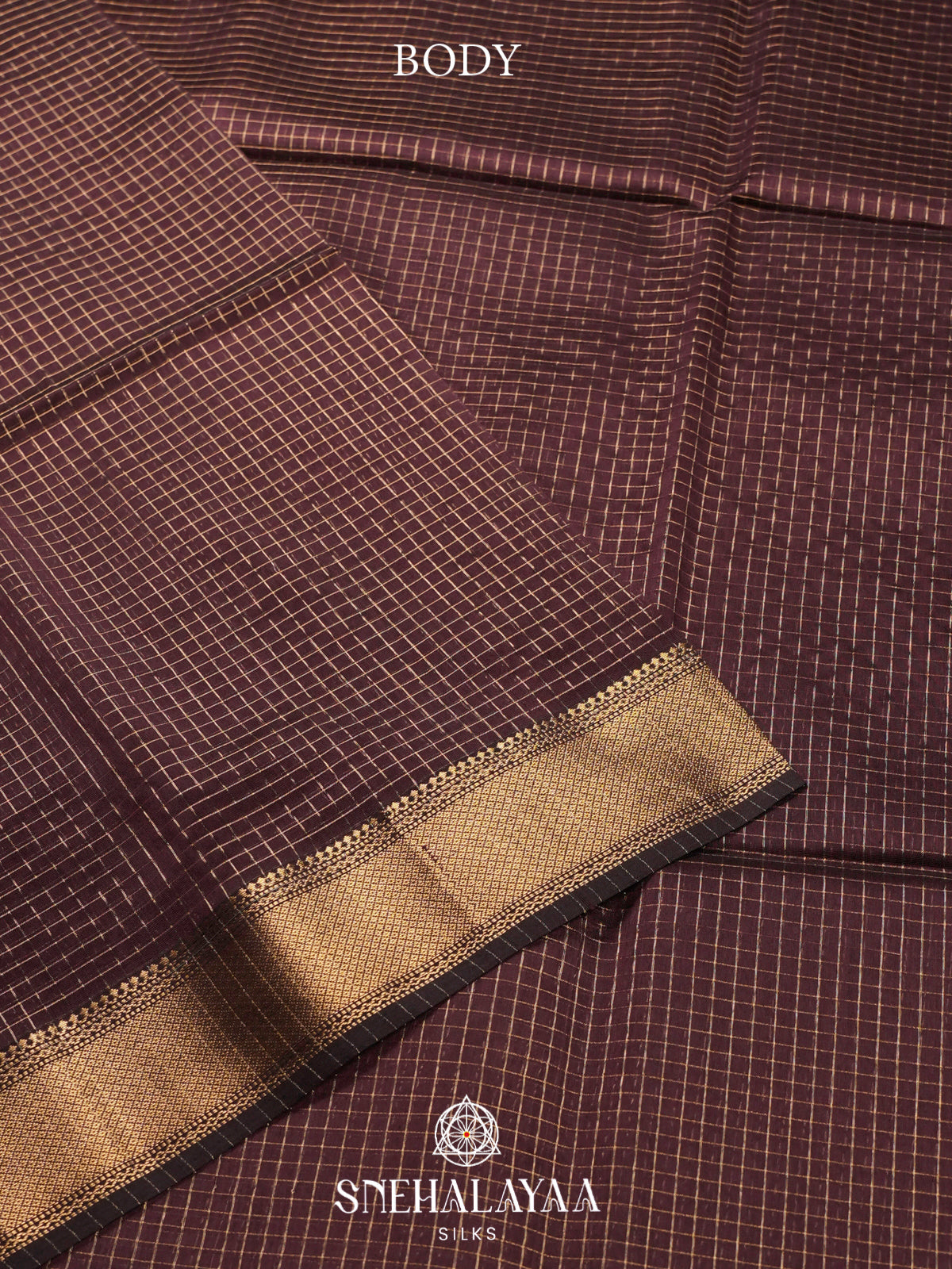 Brown Maheshwari Silk Cotton Saree