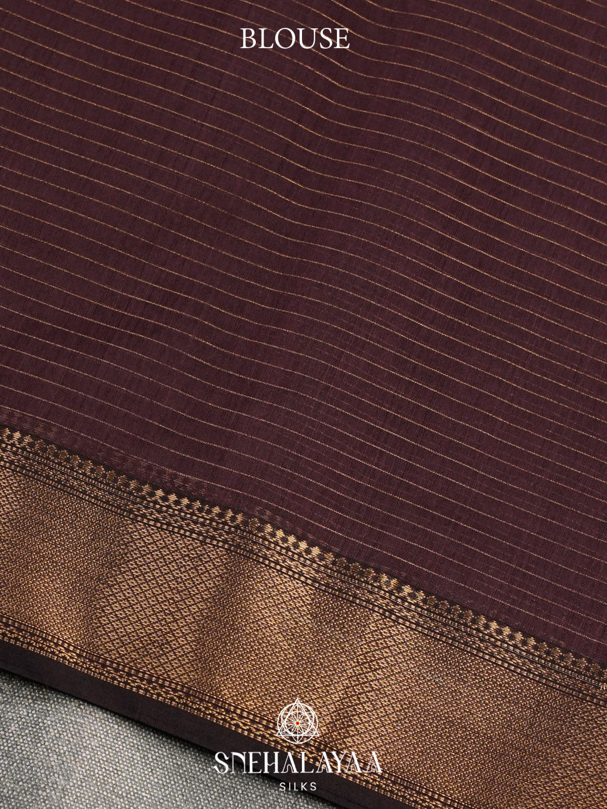 Brown Maheshwari Silk Cotton Saree