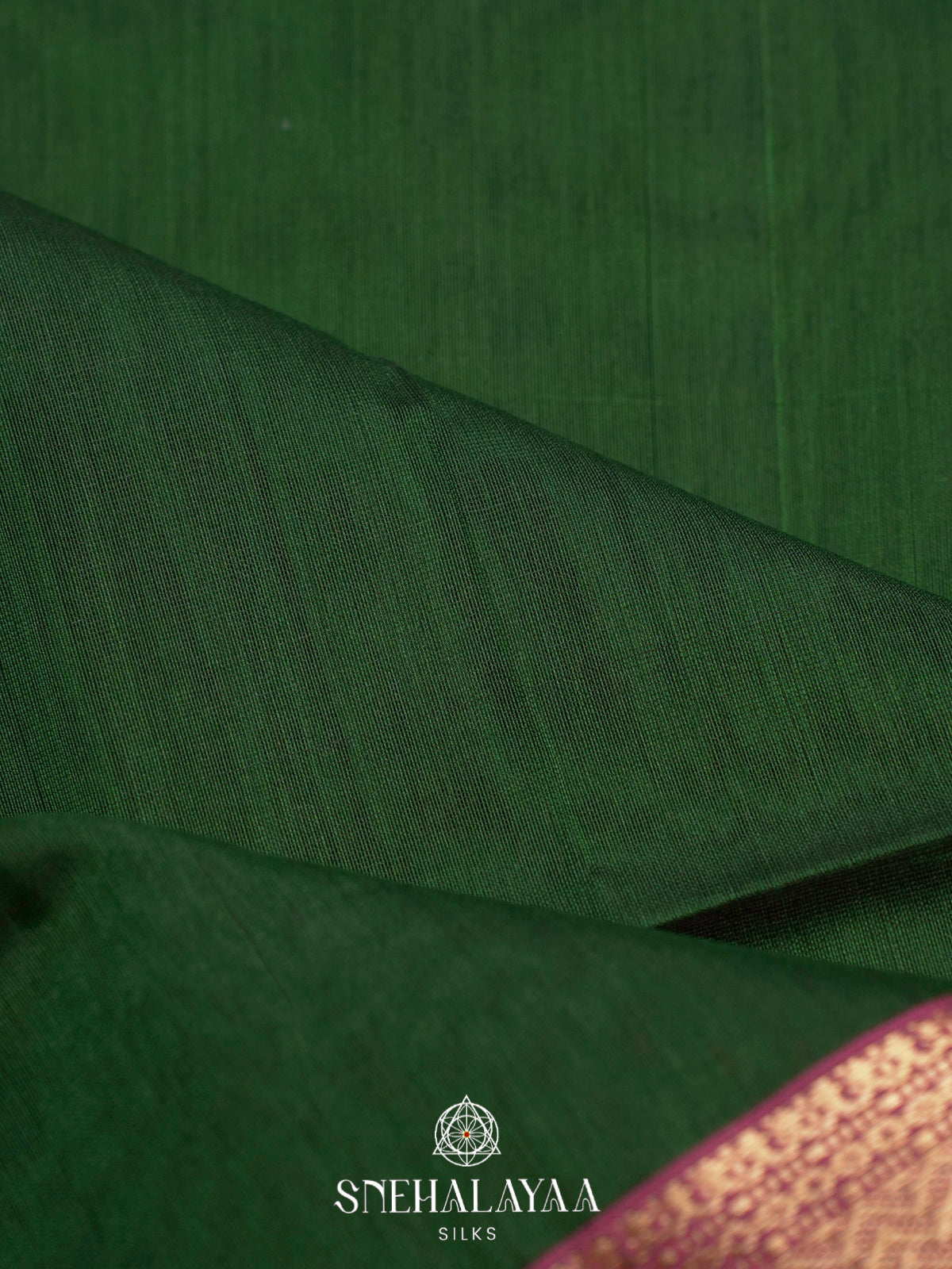 Green Maheshwari Silk Cotton Saree