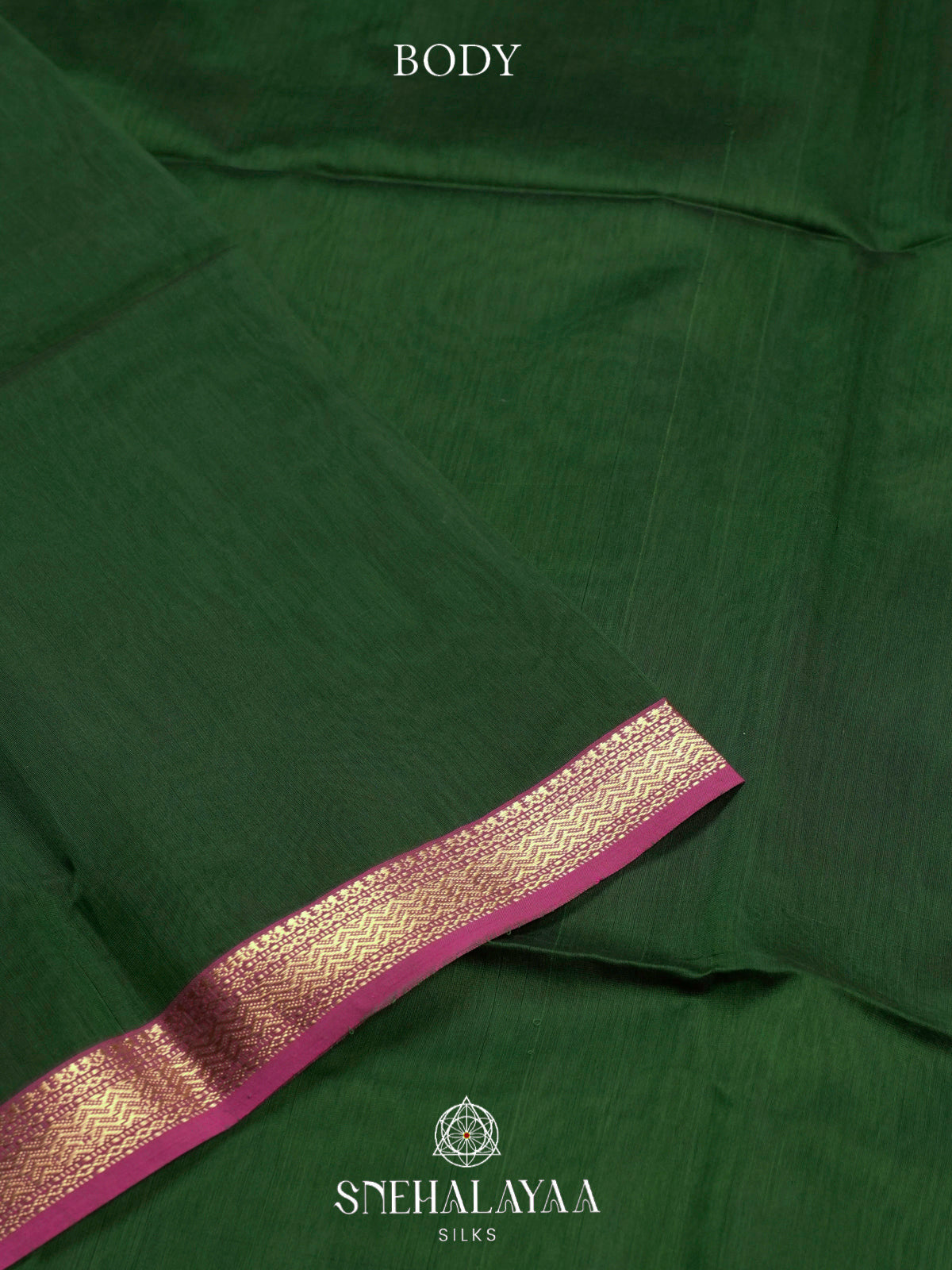 Green Maheshwari Silk Cotton Saree
