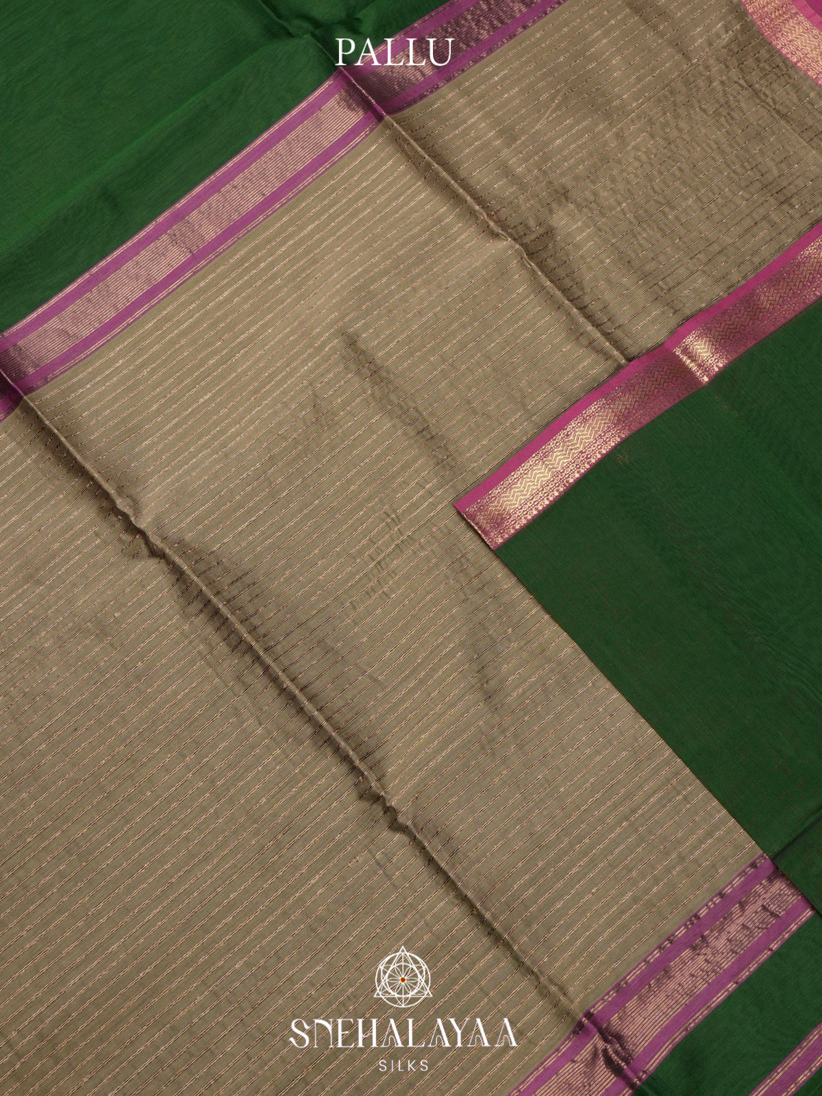Green Maheshwari Silk Cotton Saree