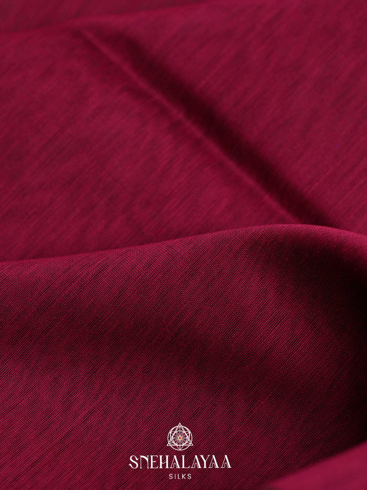 Burgundy Maheshwari Silk Cotton Saree