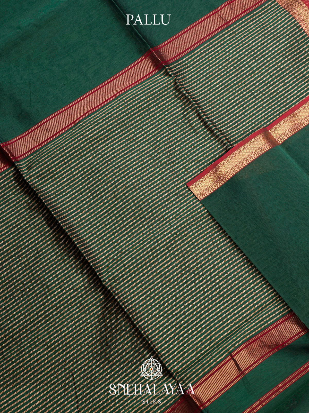 Green Maheshwari Silk Cotton Saree