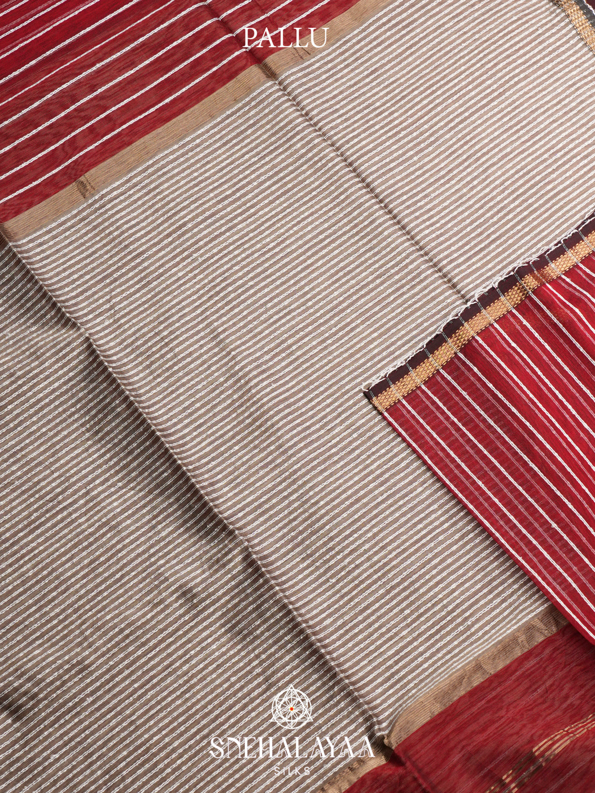 Maroon Maheshwari Silk Cotton Saree