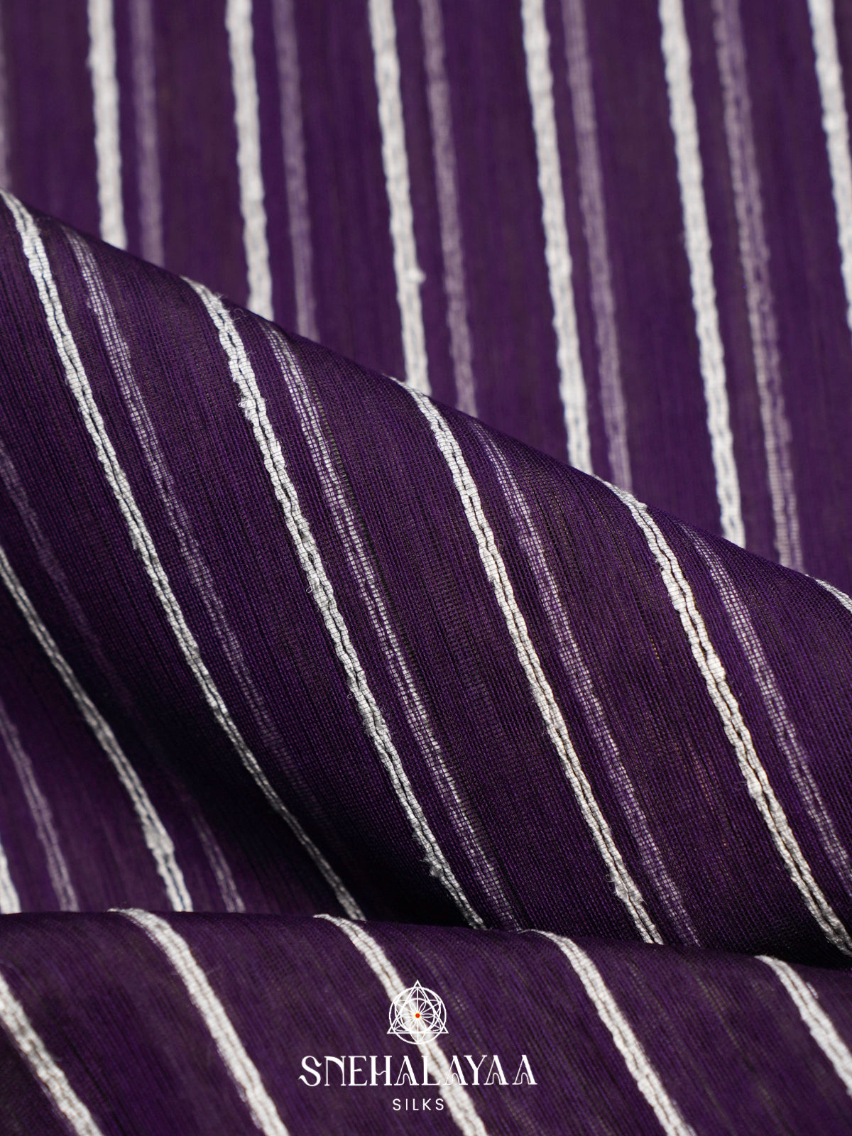 Purple Maheshwari Silk Cotton Saree