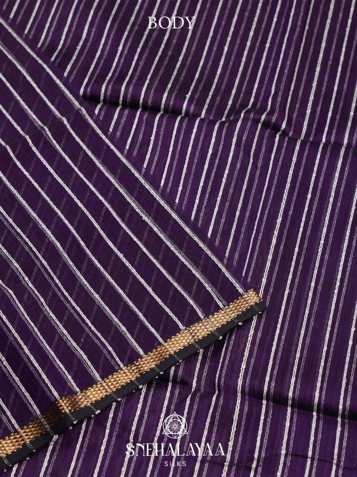 Purple Maheshwari Silk Cotton Saree