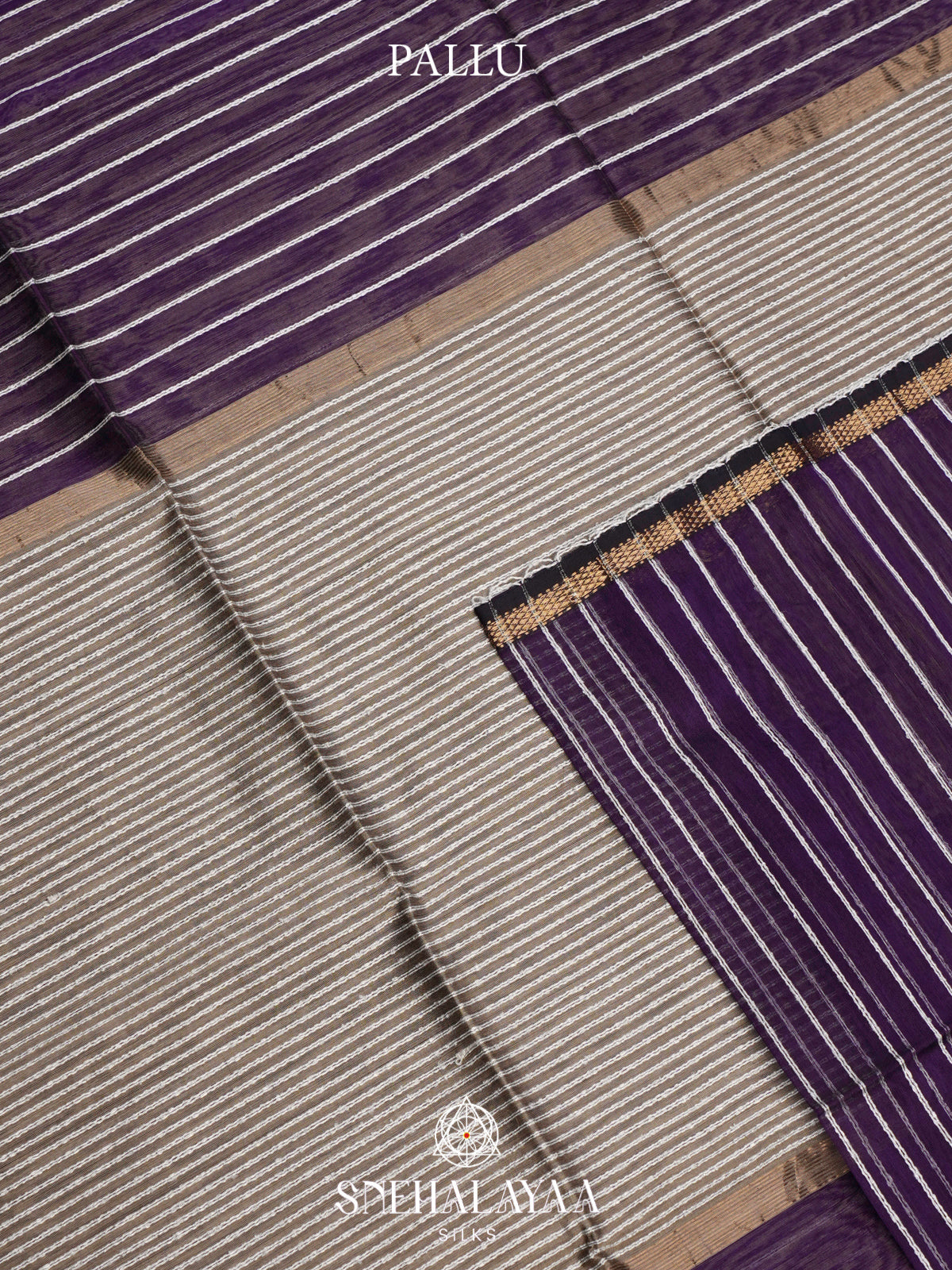 Purple Maheshwari Silk Cotton Saree