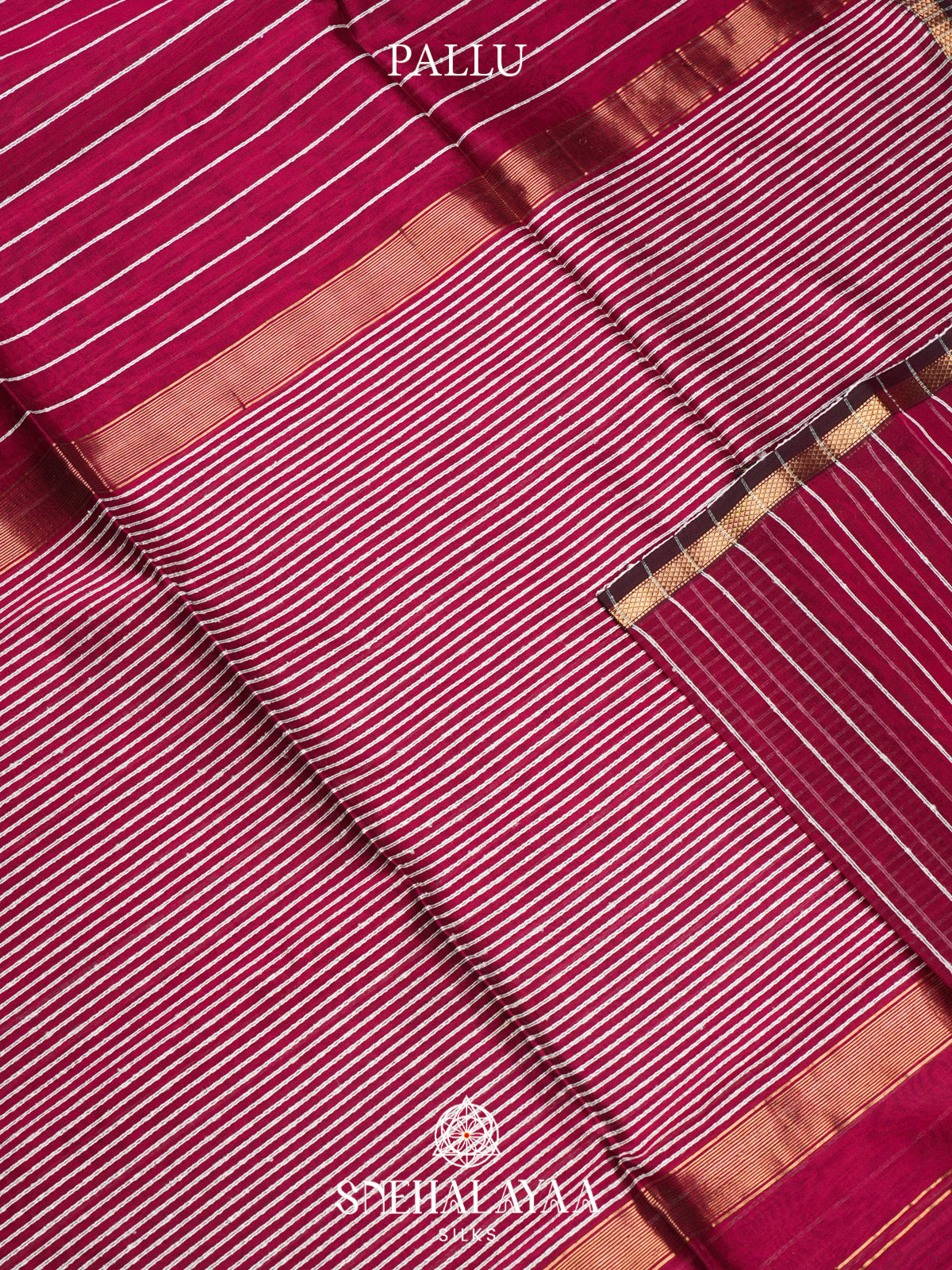 Magenta Maheshwari Silk Cotton Saree