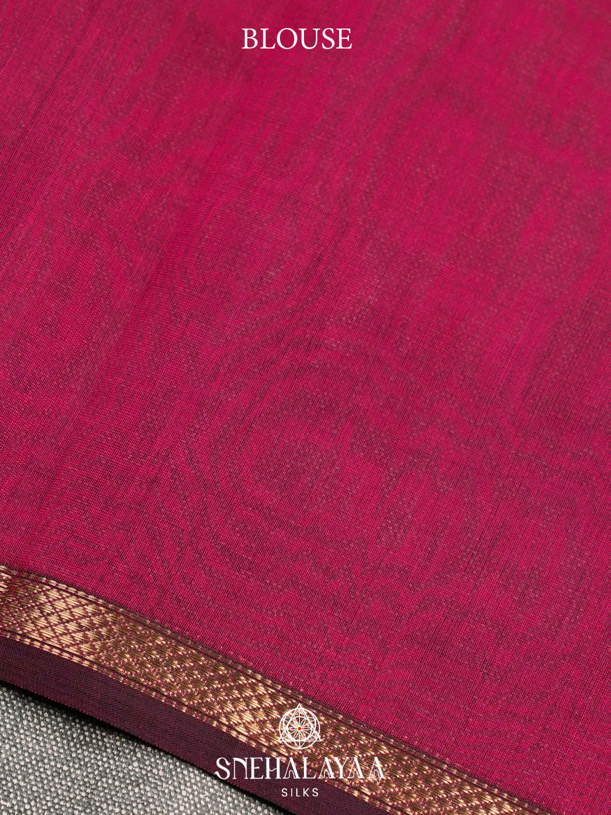 Magenta Maheshwari Silk Cotton Saree