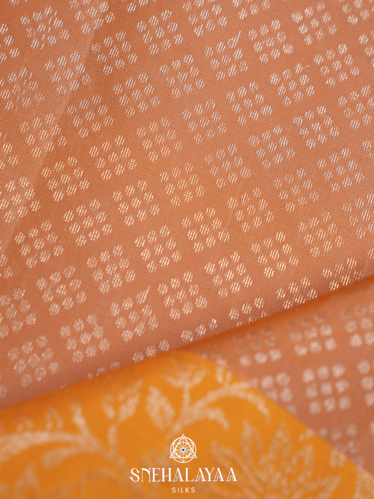 Burnt Orange Soft Silk Saree