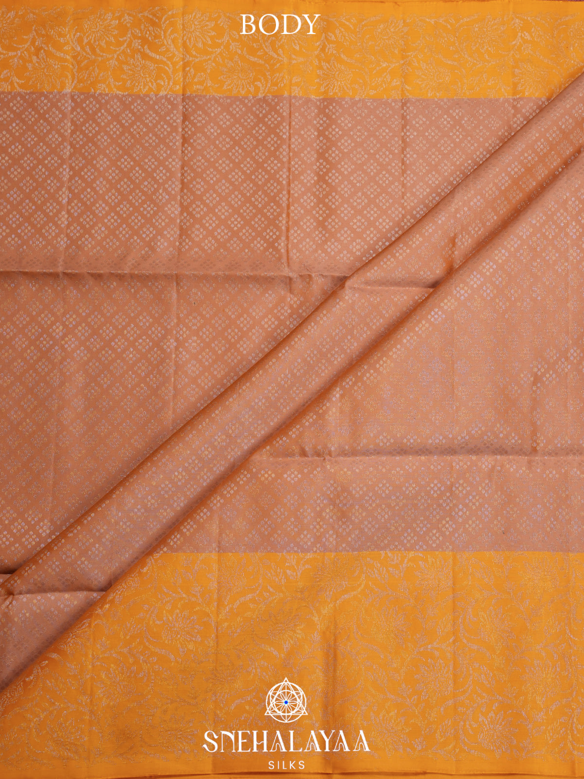 Burnt Orange Soft Silk Saree