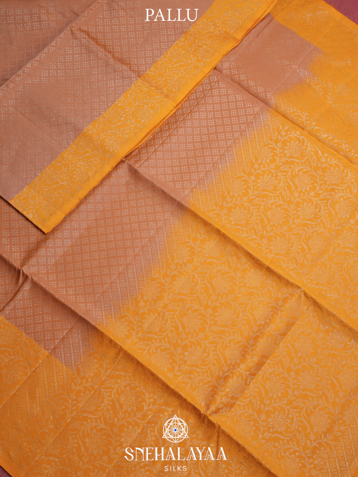 Burnt Orange Soft Silk Saree