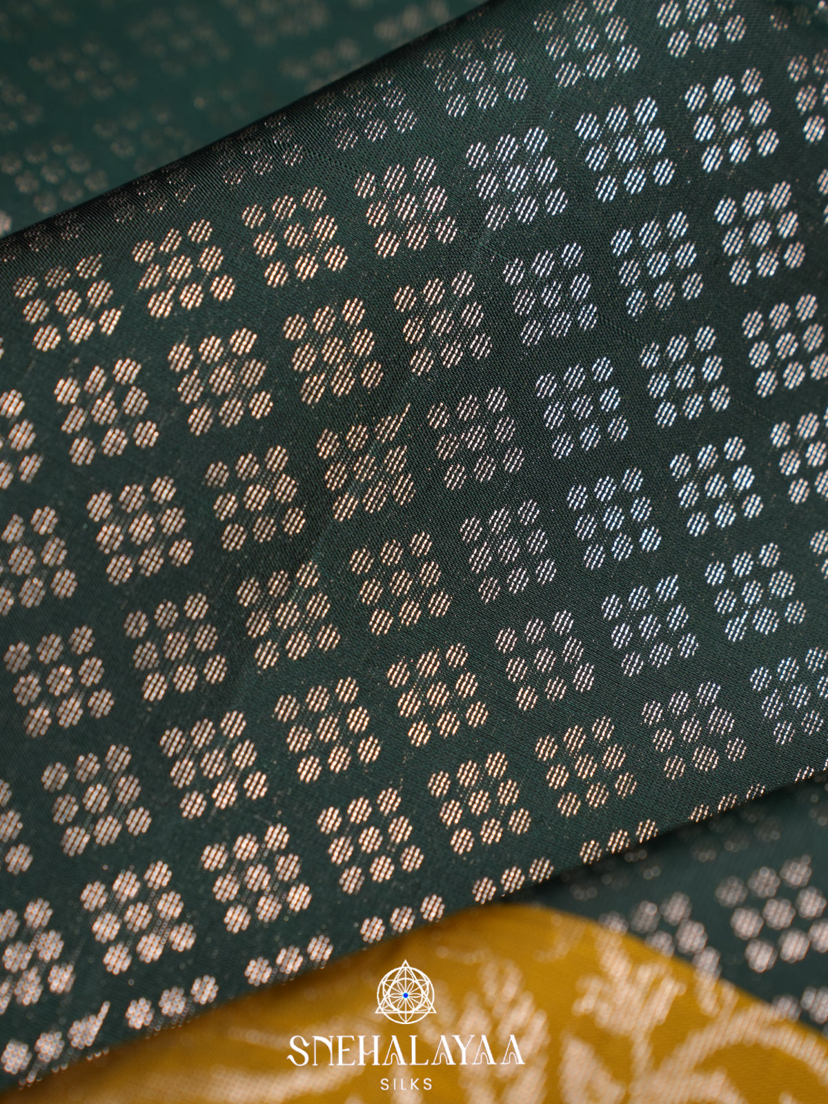 Bottle Green Soft Silk Saree