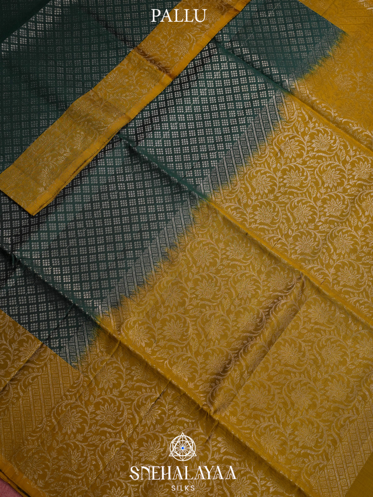 Bottle Green Soft Silk Saree