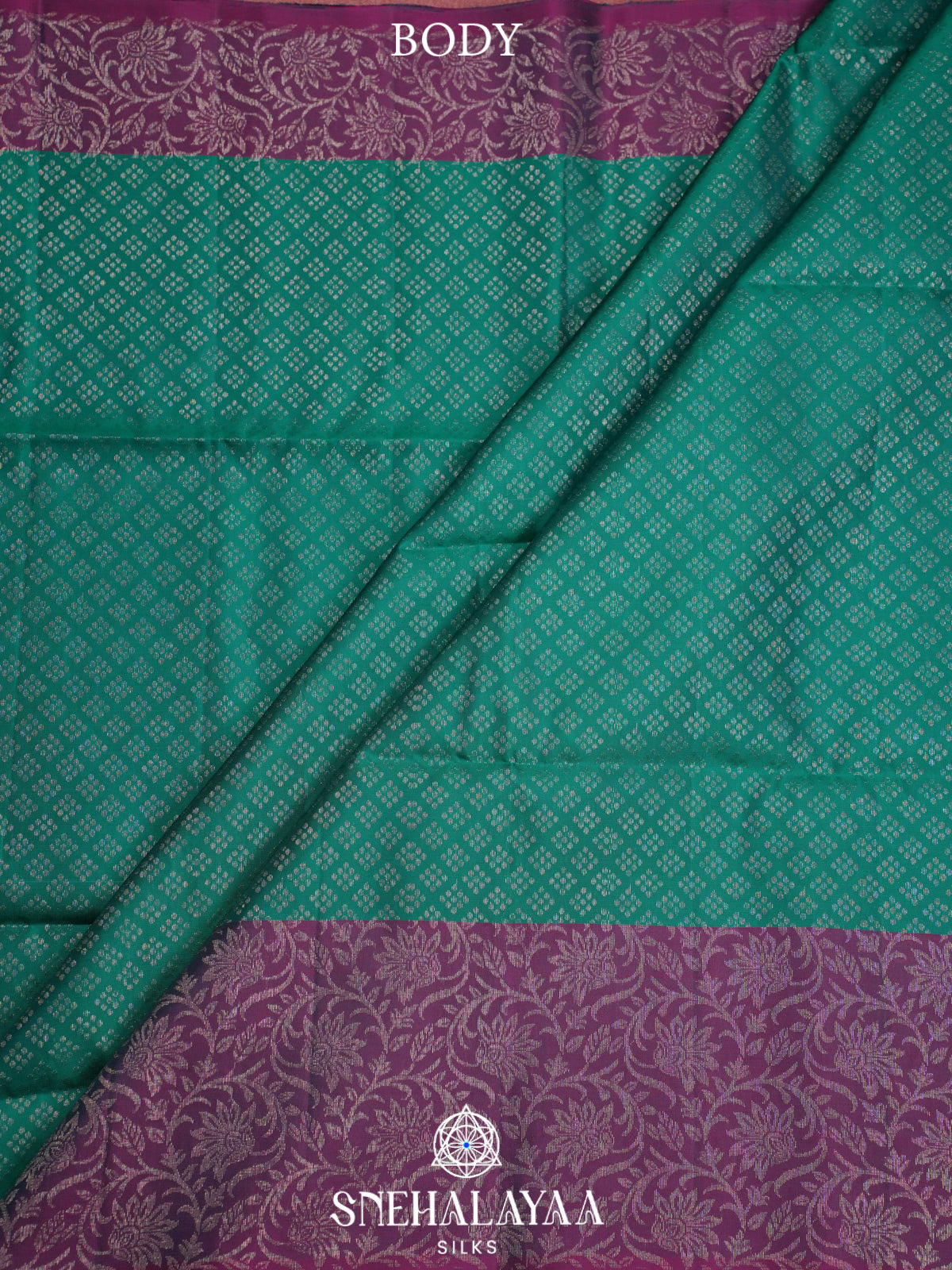 Teal Green Soft Silk Saree