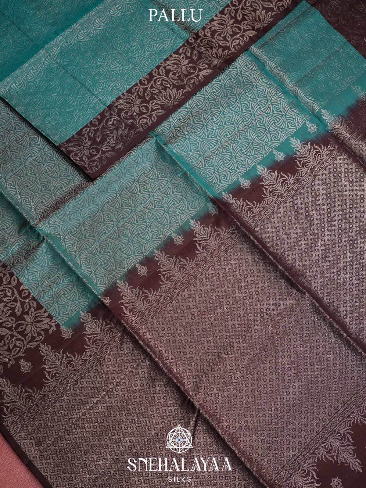 Teal Green Soft Silk Saree