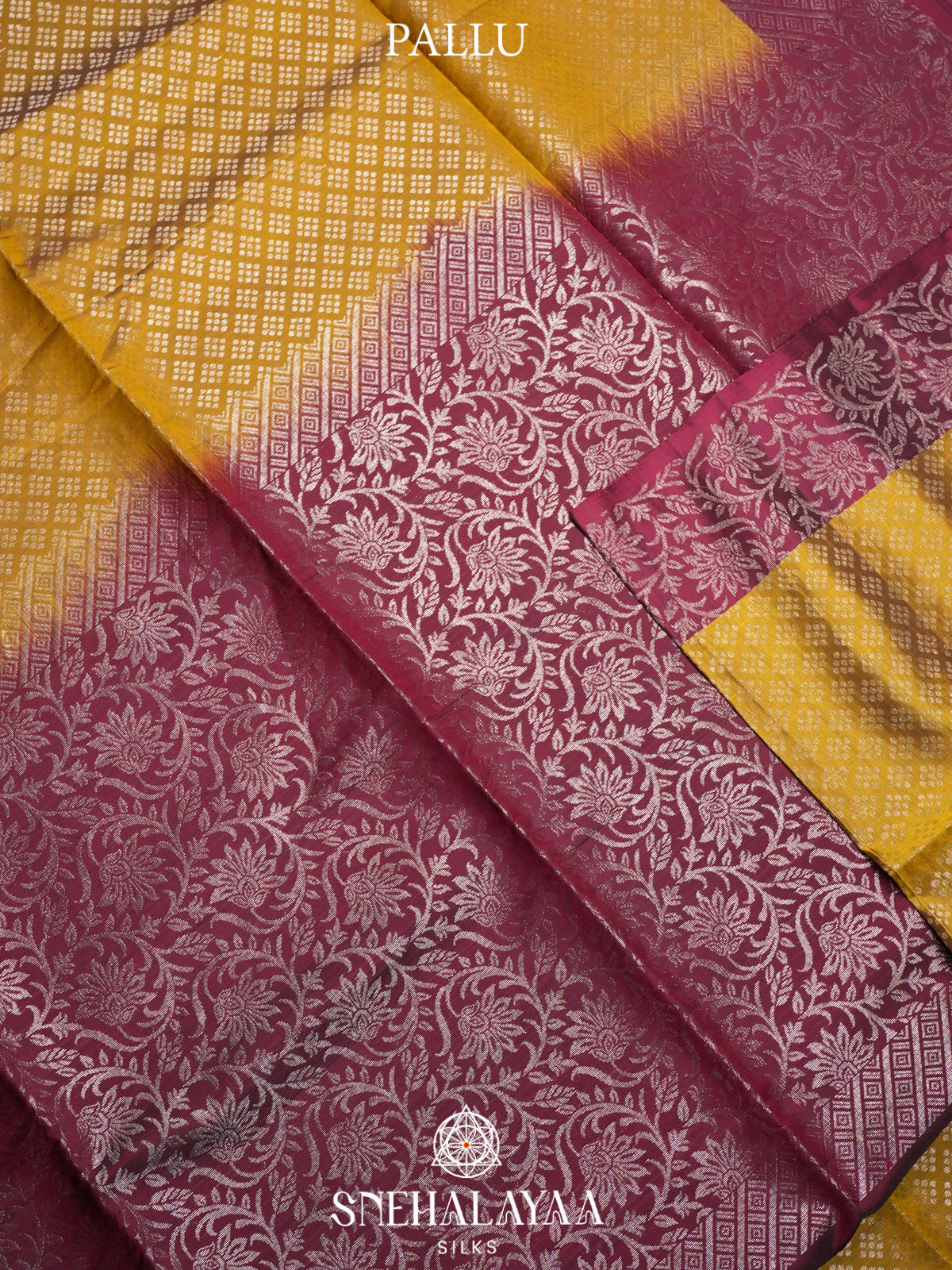 Mustard Yellow Soft Silk Saree