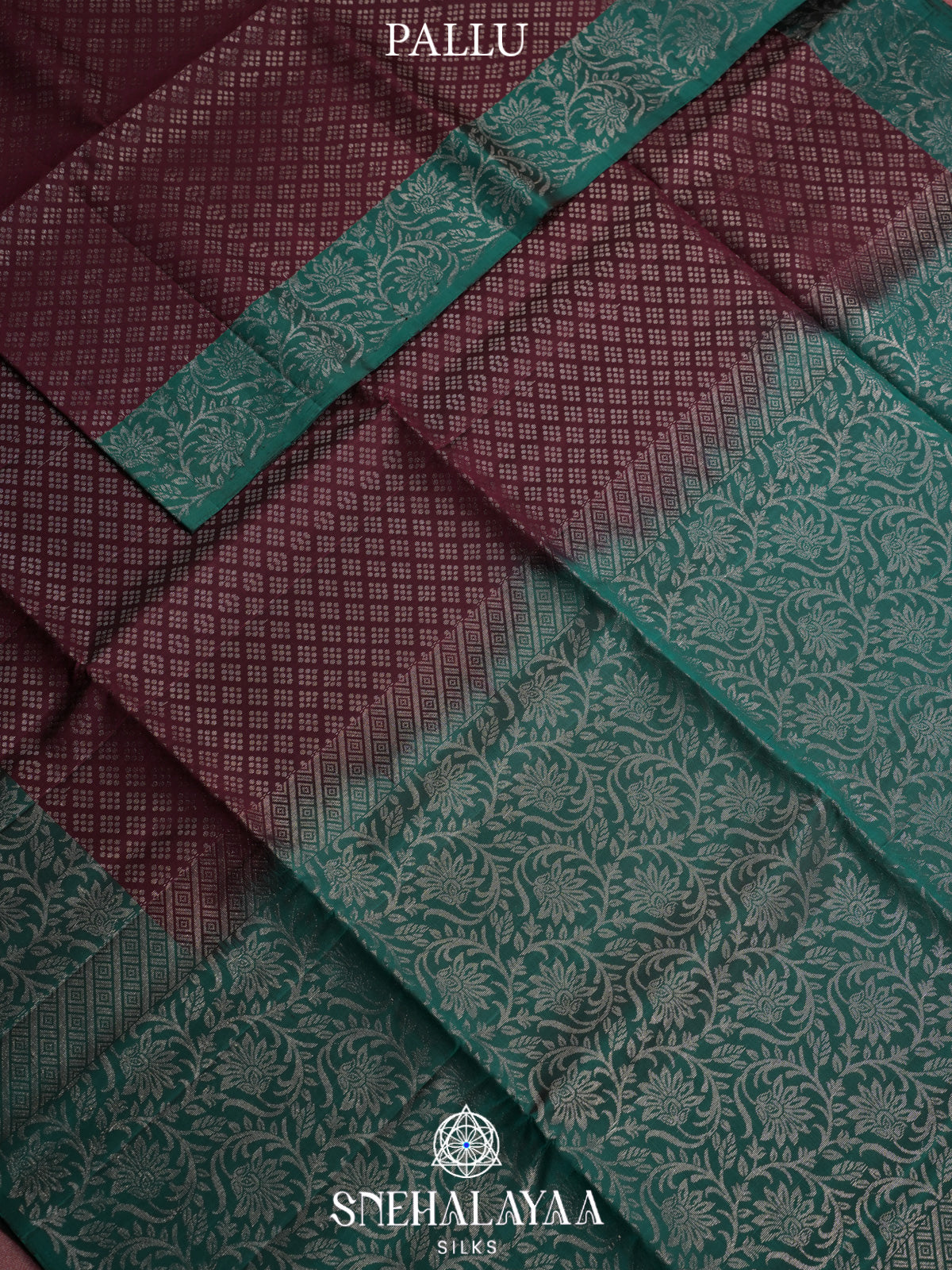 Burgundy Soft Silk Saree