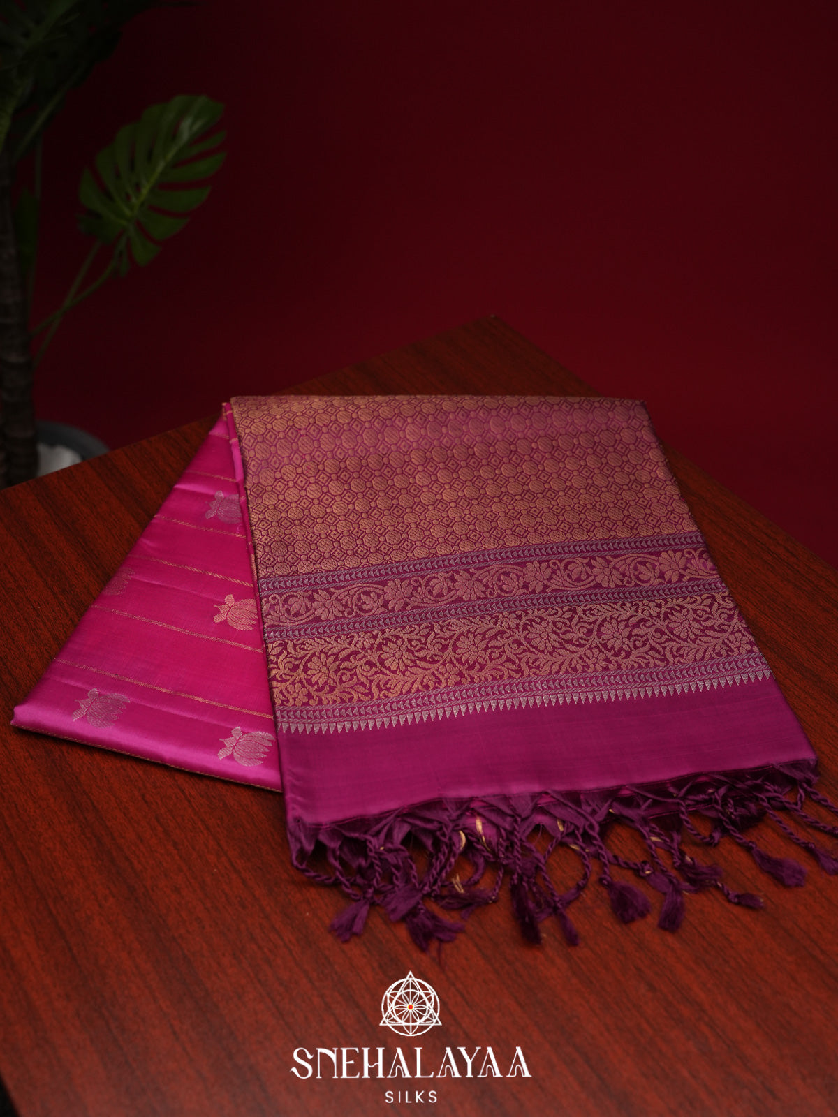 Pink Soft Silk Saree