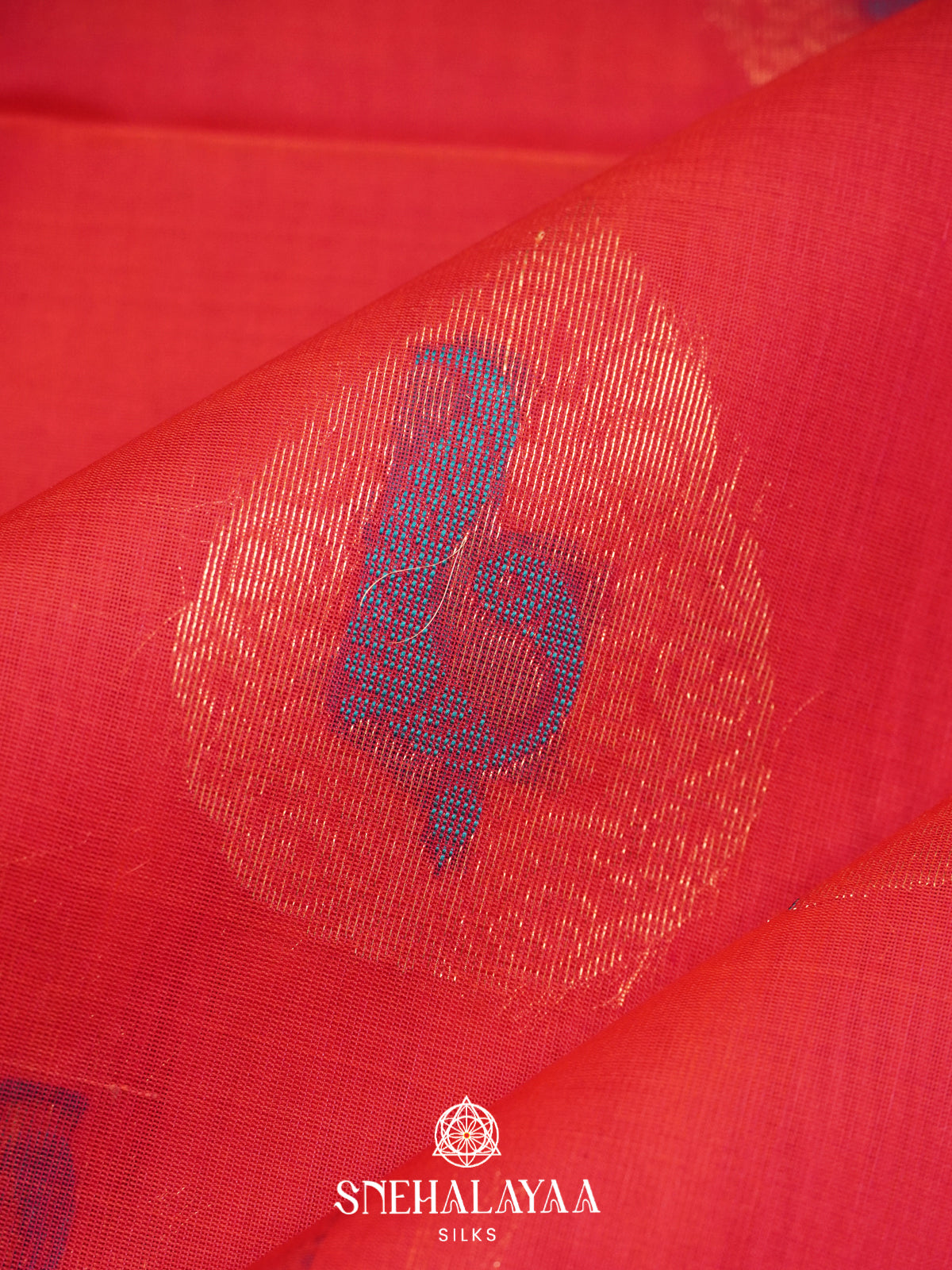 Red Kanchi Silk Cotton Saree