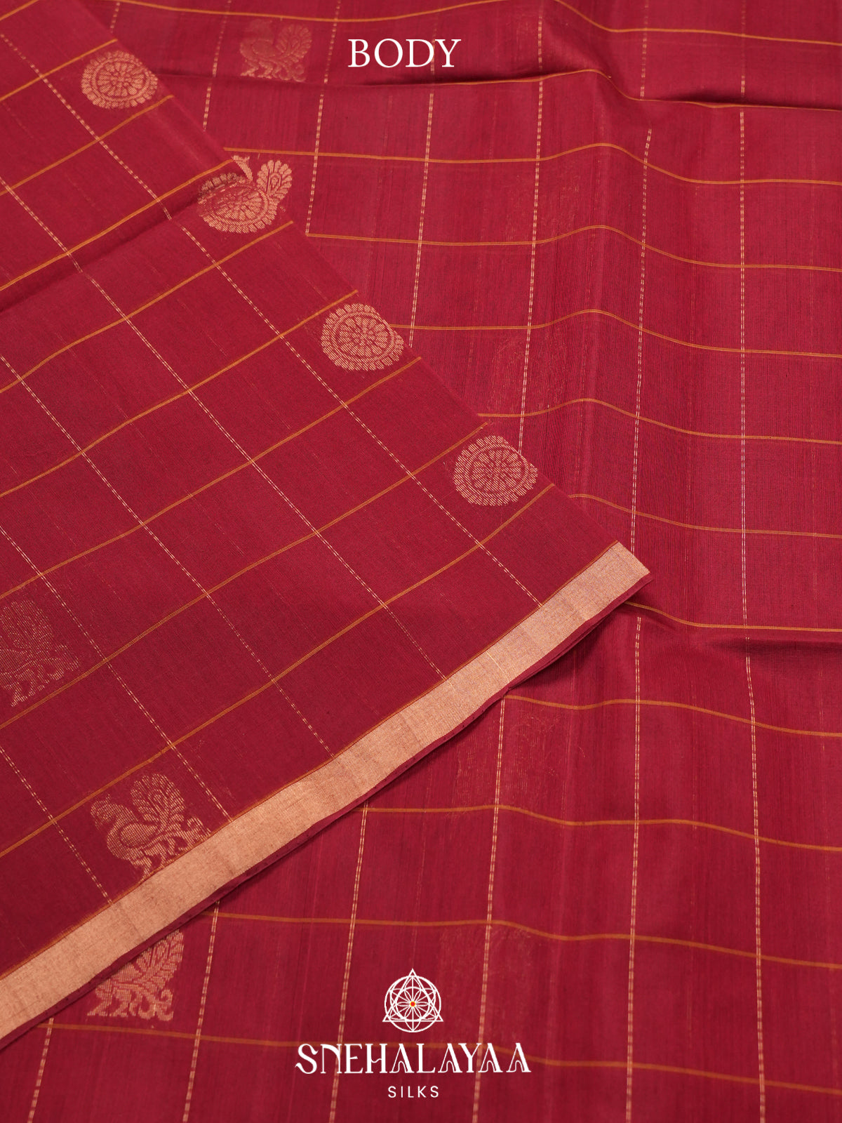 Red Kanchi Silk Cotton Saree