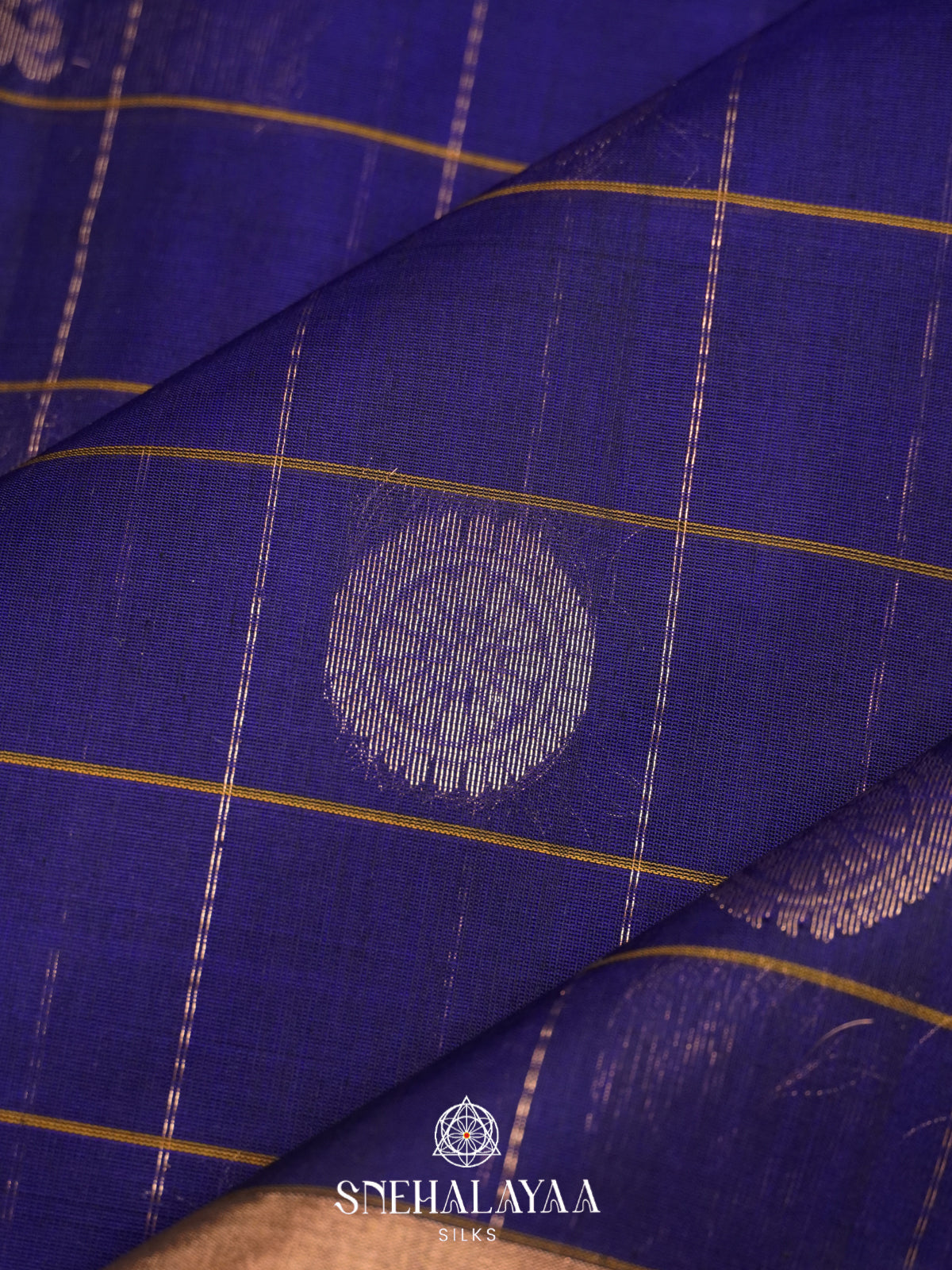 Purple Kanchi Silk Cotton Saree