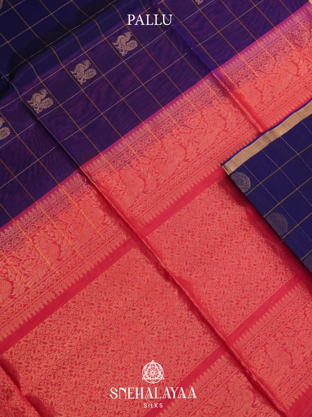 Purple Kanchi Silk Cotton Saree