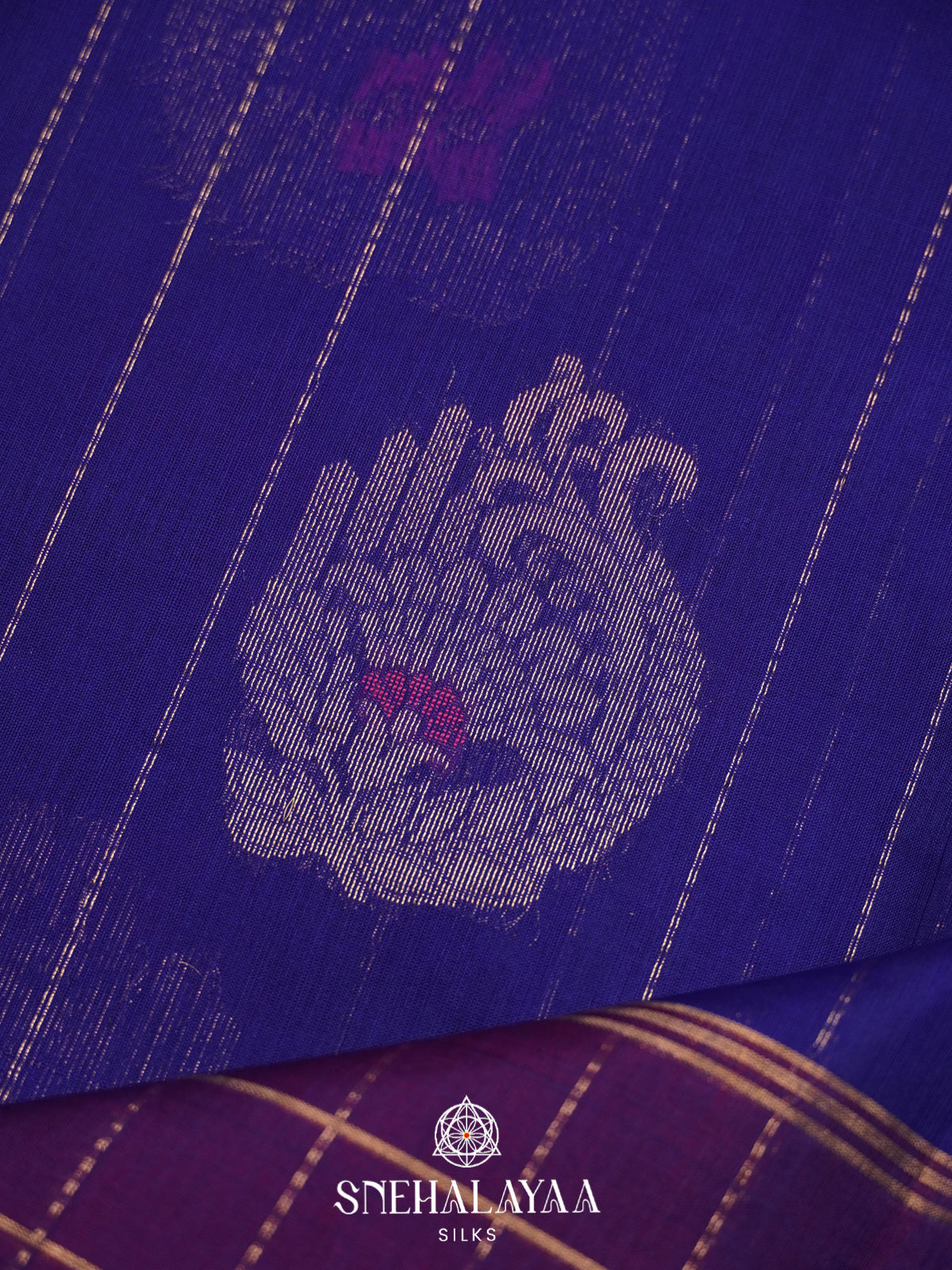 Purple Kanchi Silk Cotton Saree