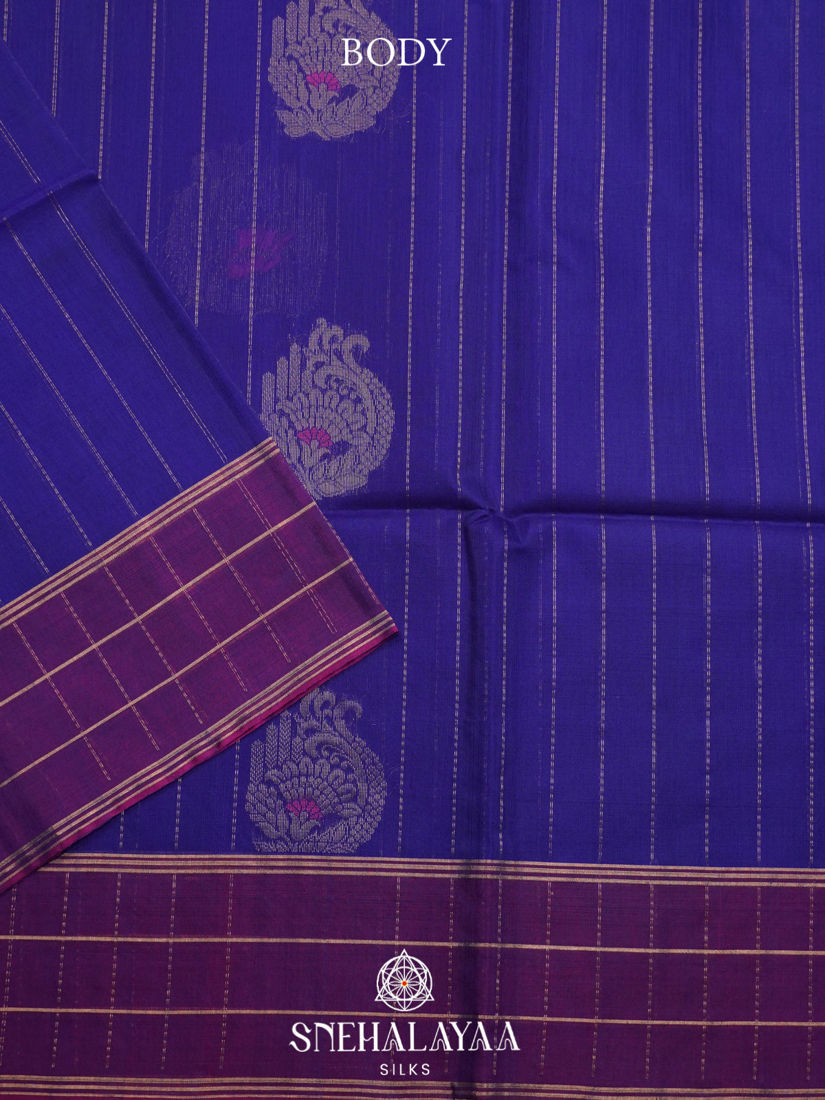 Purple Kanchi Silk Cotton Saree