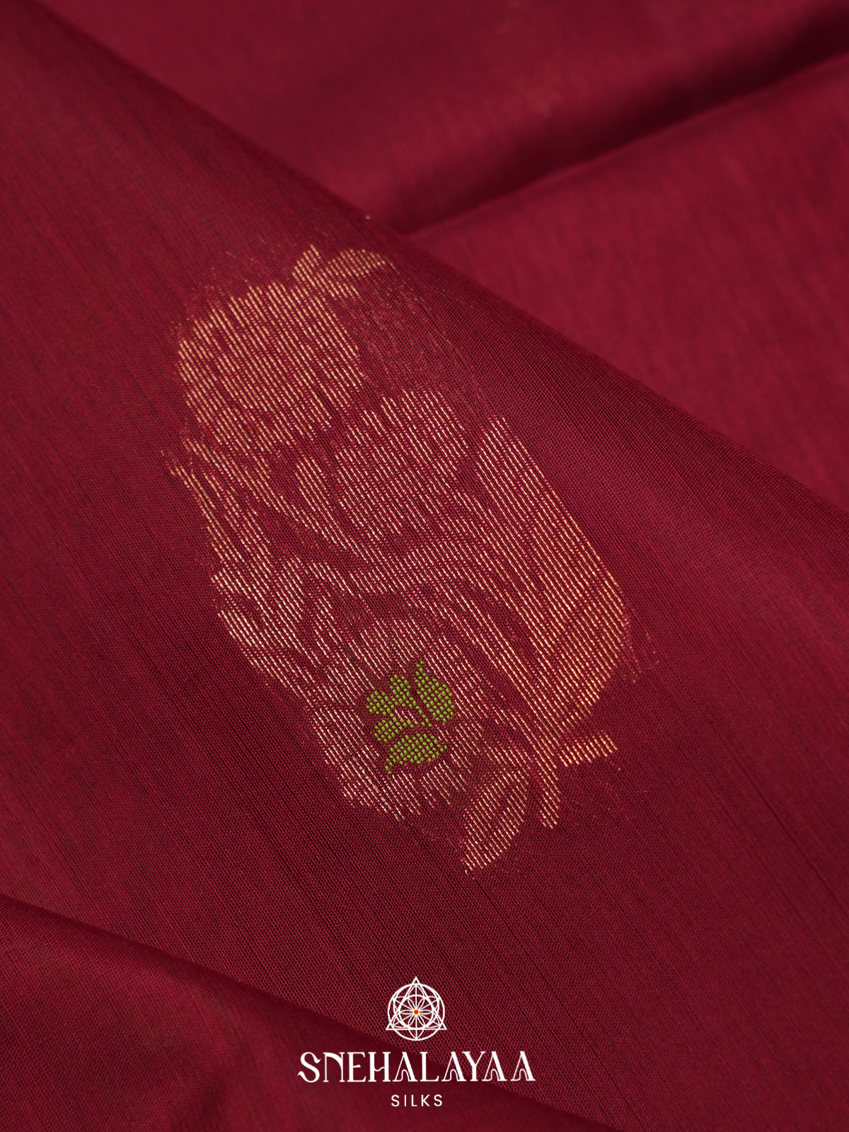 Maroon Kanchi Silk Cotton Saree