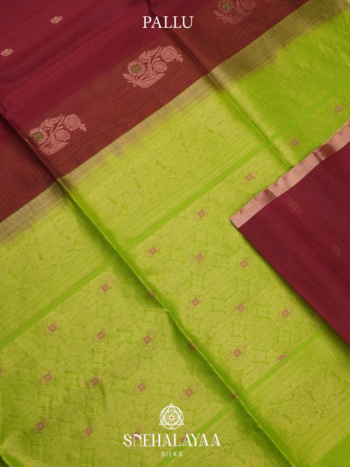 Maroon Kanchi Silk Cotton Saree