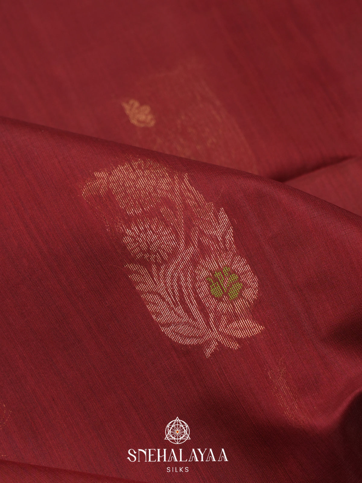 Maroon Kanchi Silk Cotton Saree