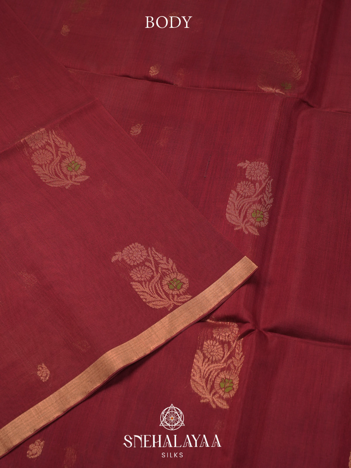 Maroon Kanchi Silk Cotton Saree