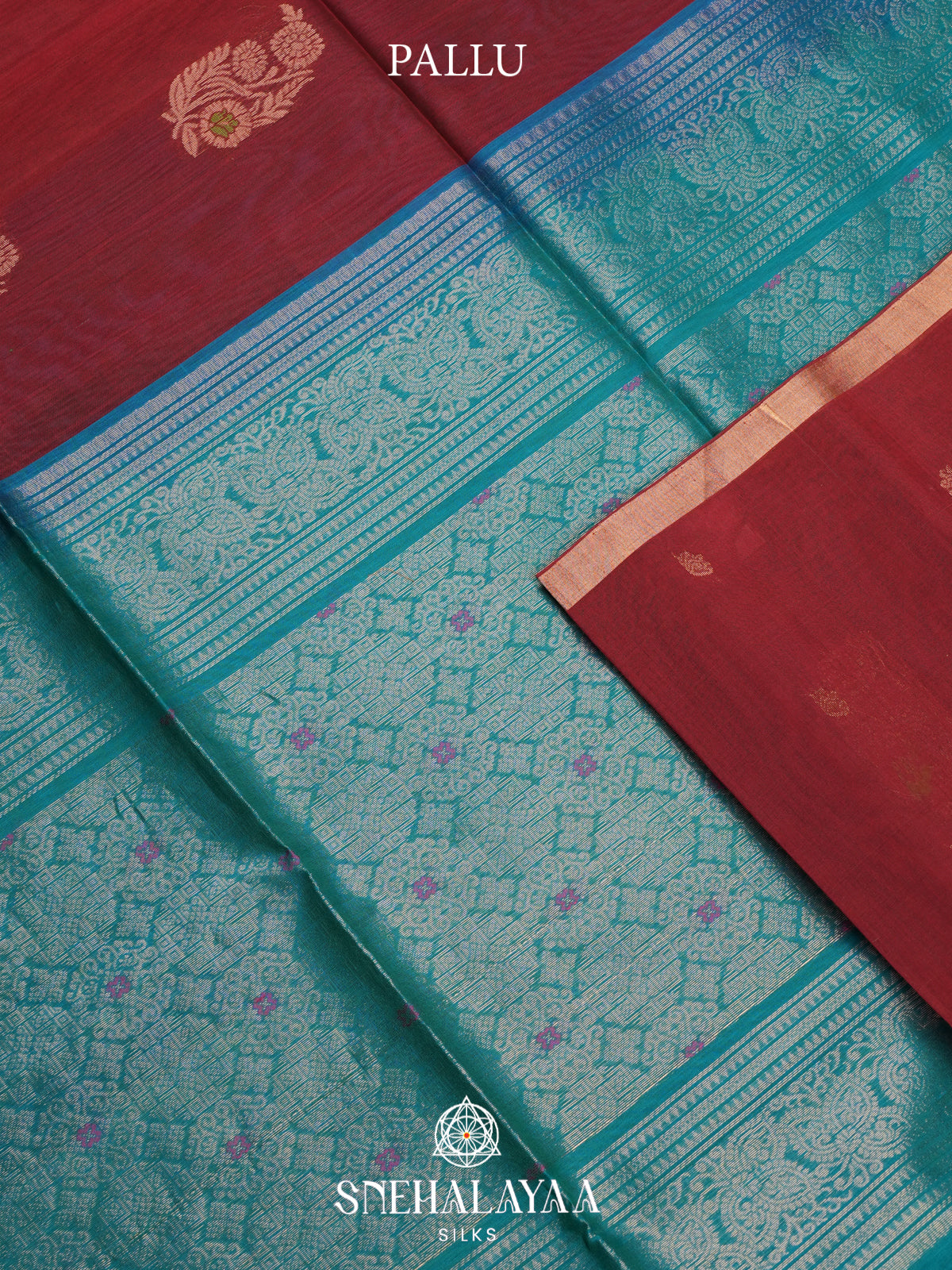 Maroon Kanchi Silk Cotton Saree