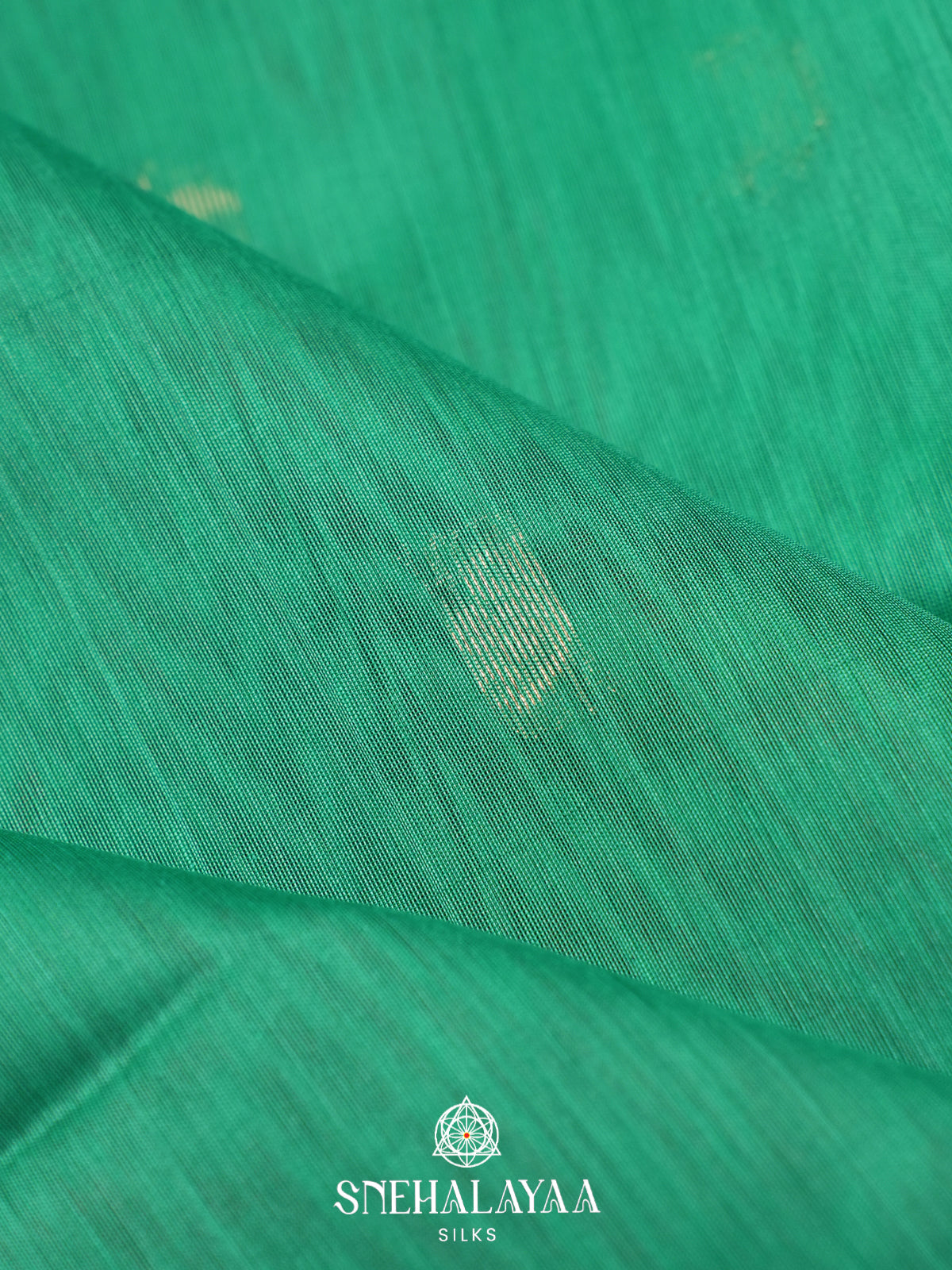 Teal Green Kanchi Silk Cotton Saree
