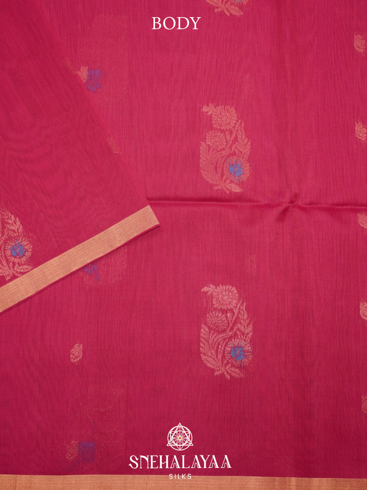 Pink Kanchi Silk Cotton Saree