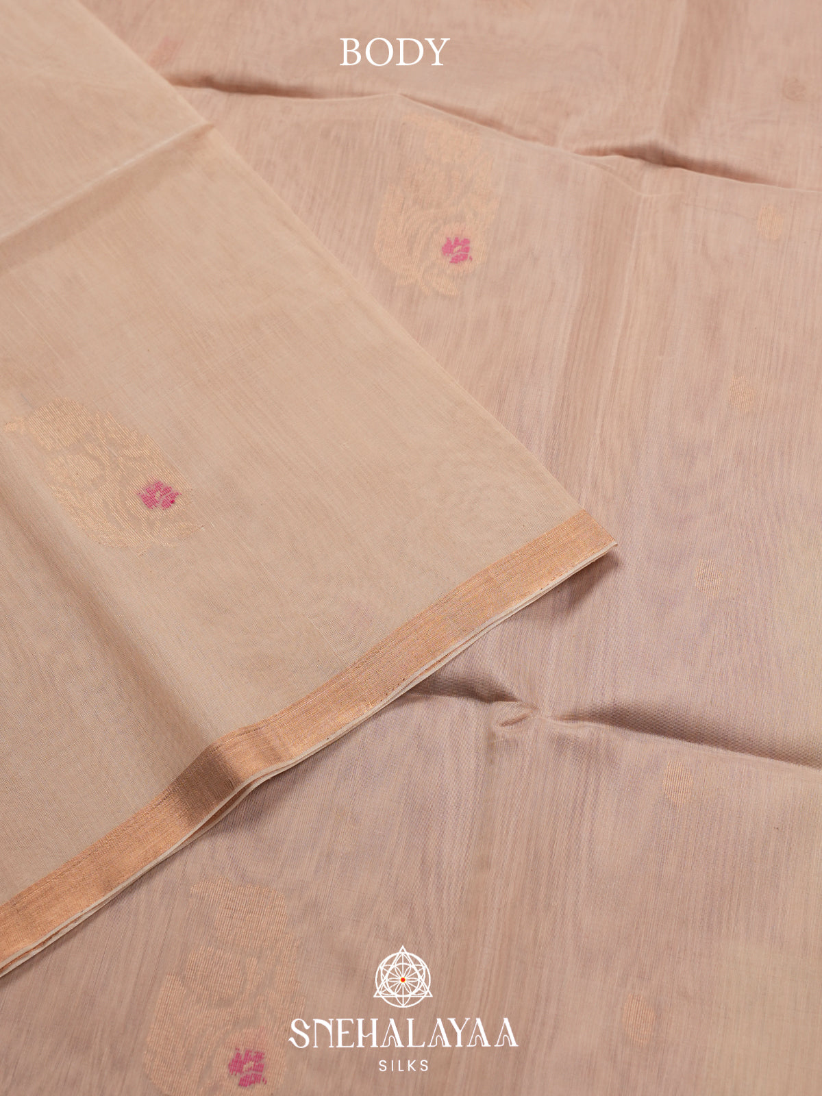 Cream Kanchi Silk Cotton Saree