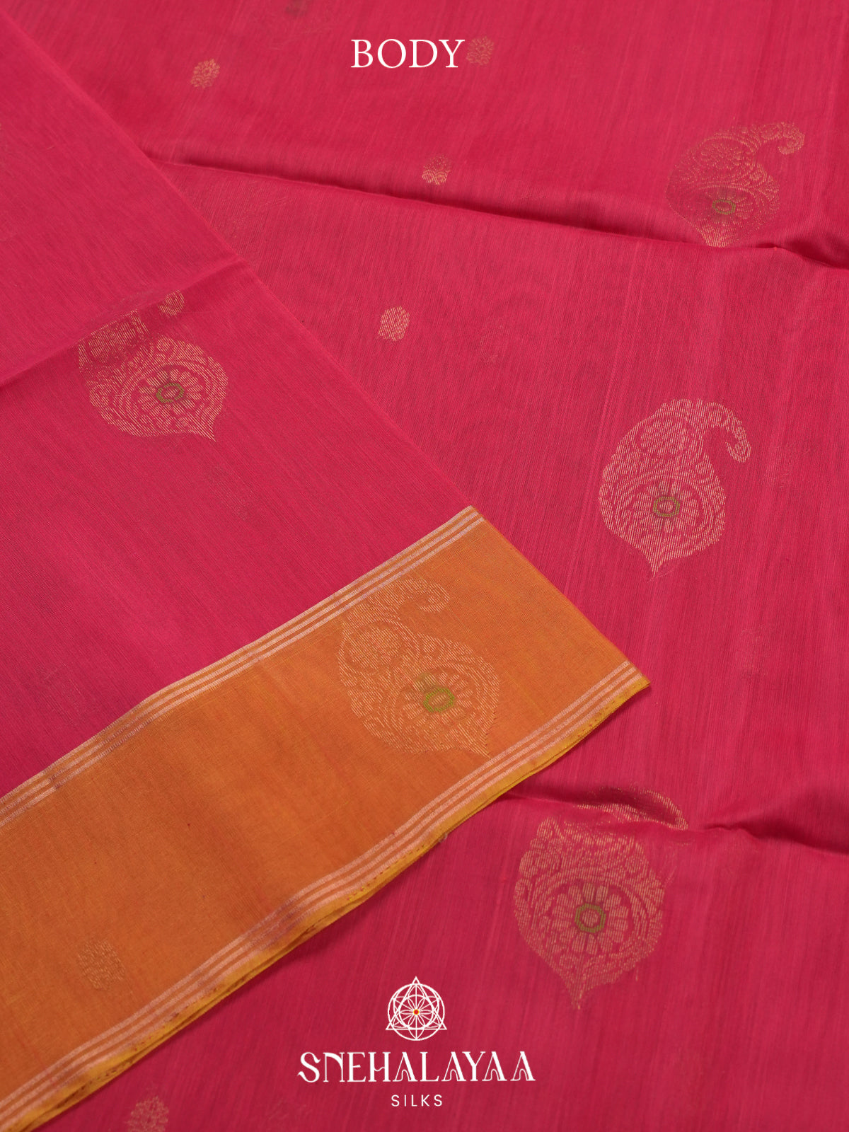 Ruby Red Kanchi Silk Cotton Saree