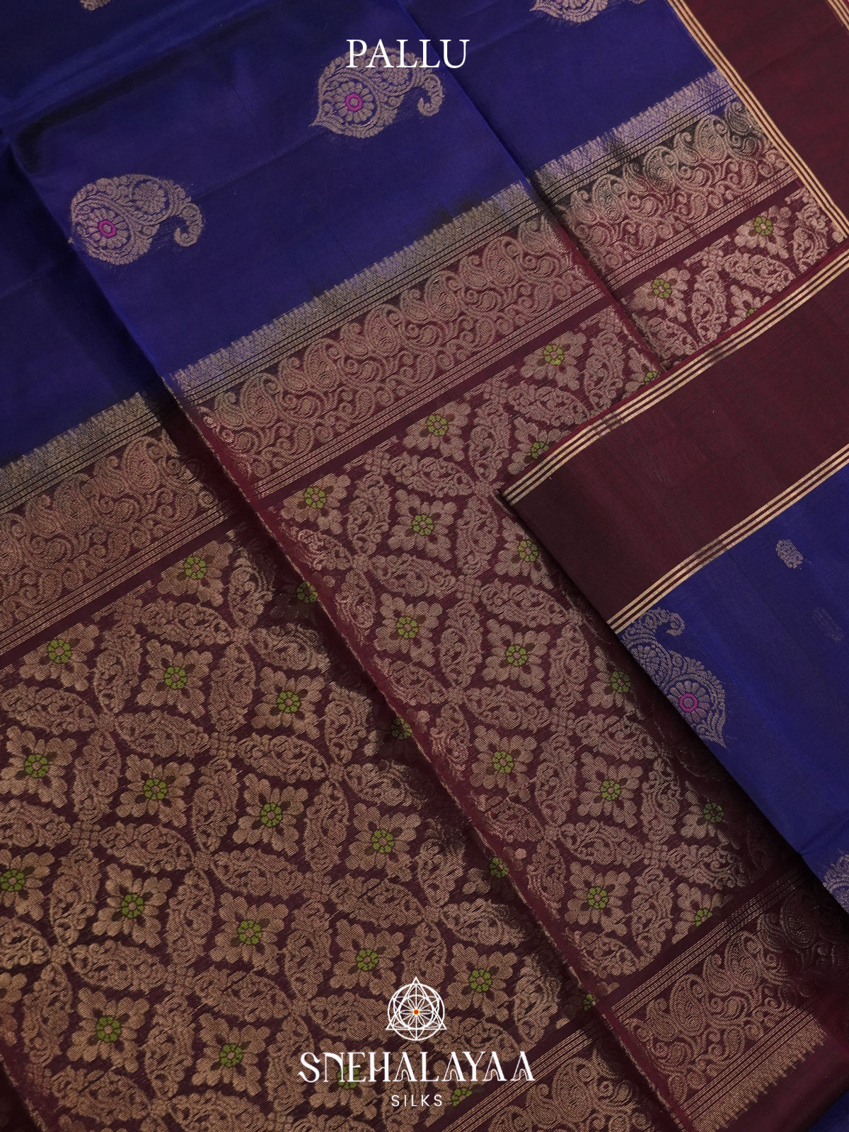 Purple Kanchi Silk Cotton Saree