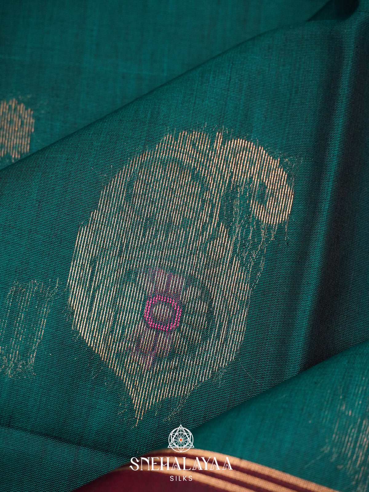 Green Kanchi Silk Cotton Saree