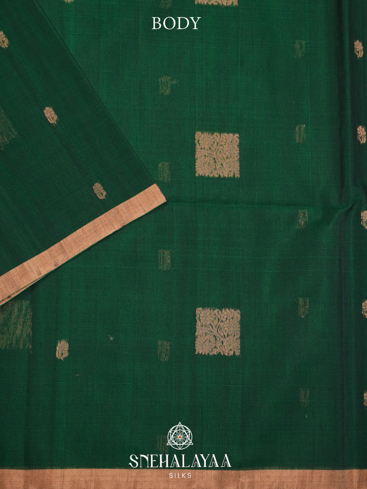 Forest Green Kanchi Silk Cotton Saree