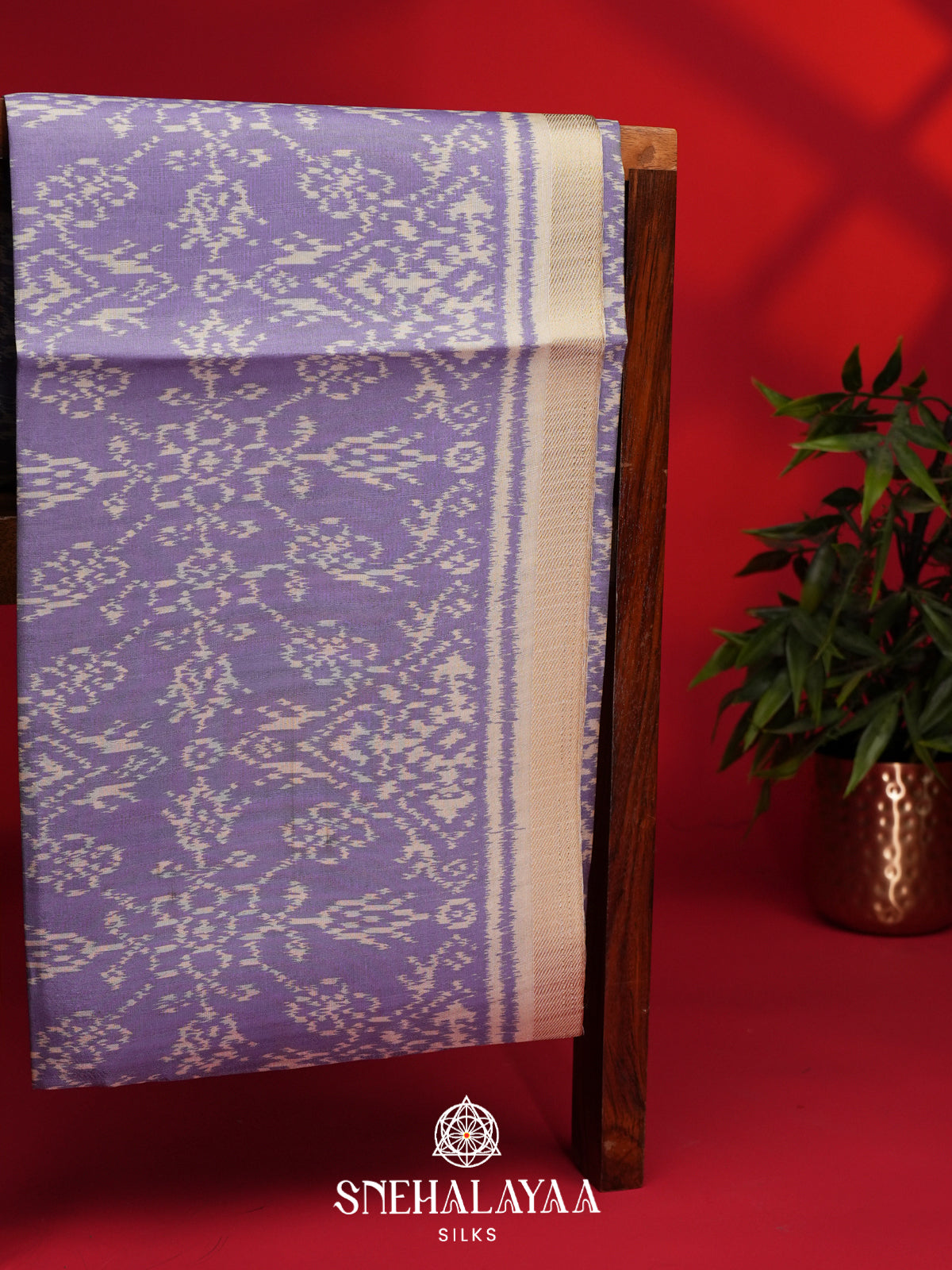 Lilac Tussar Saree